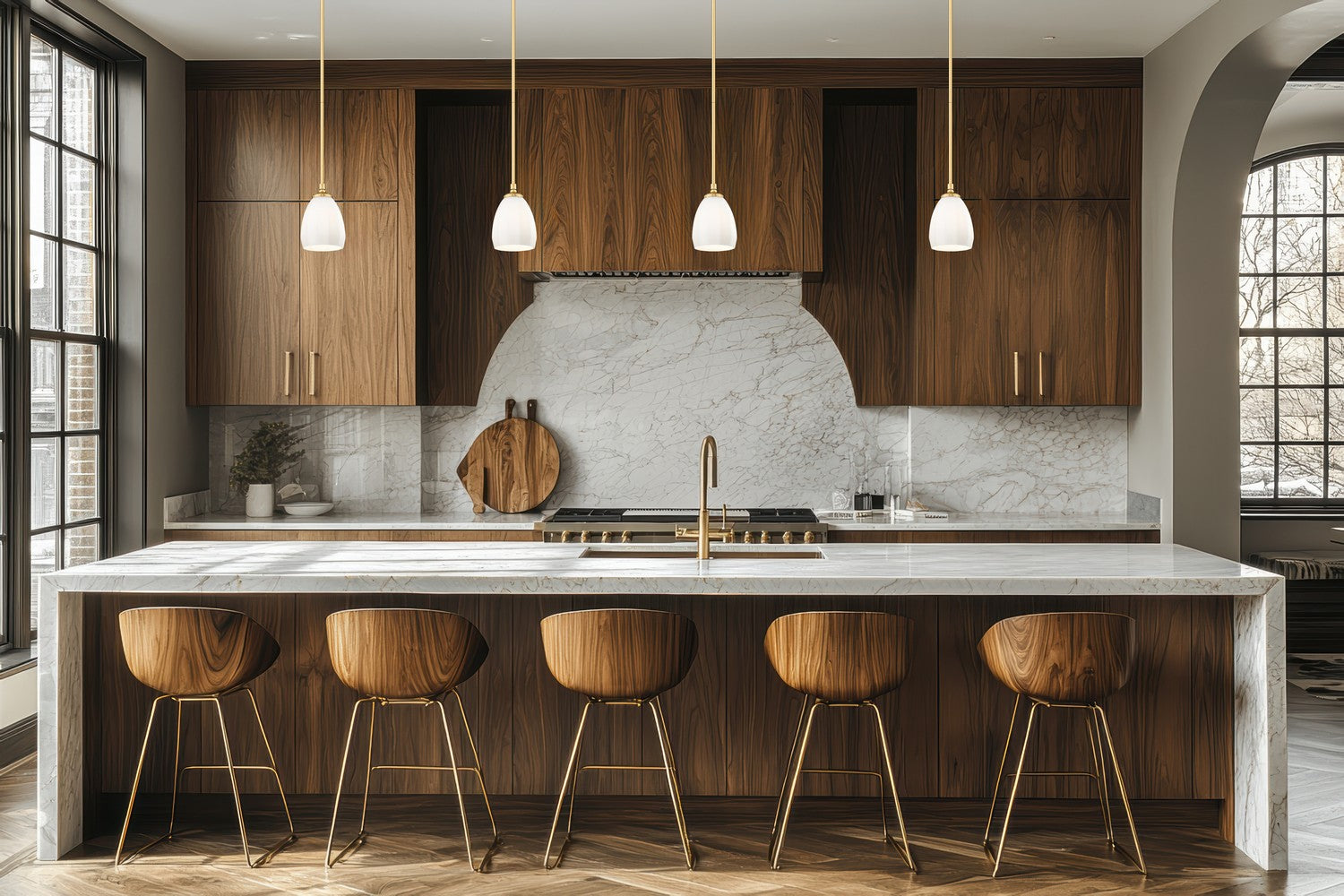Z-Lite - 7004P5-MGLD - One Light Pendant - Oren - Modern Gold