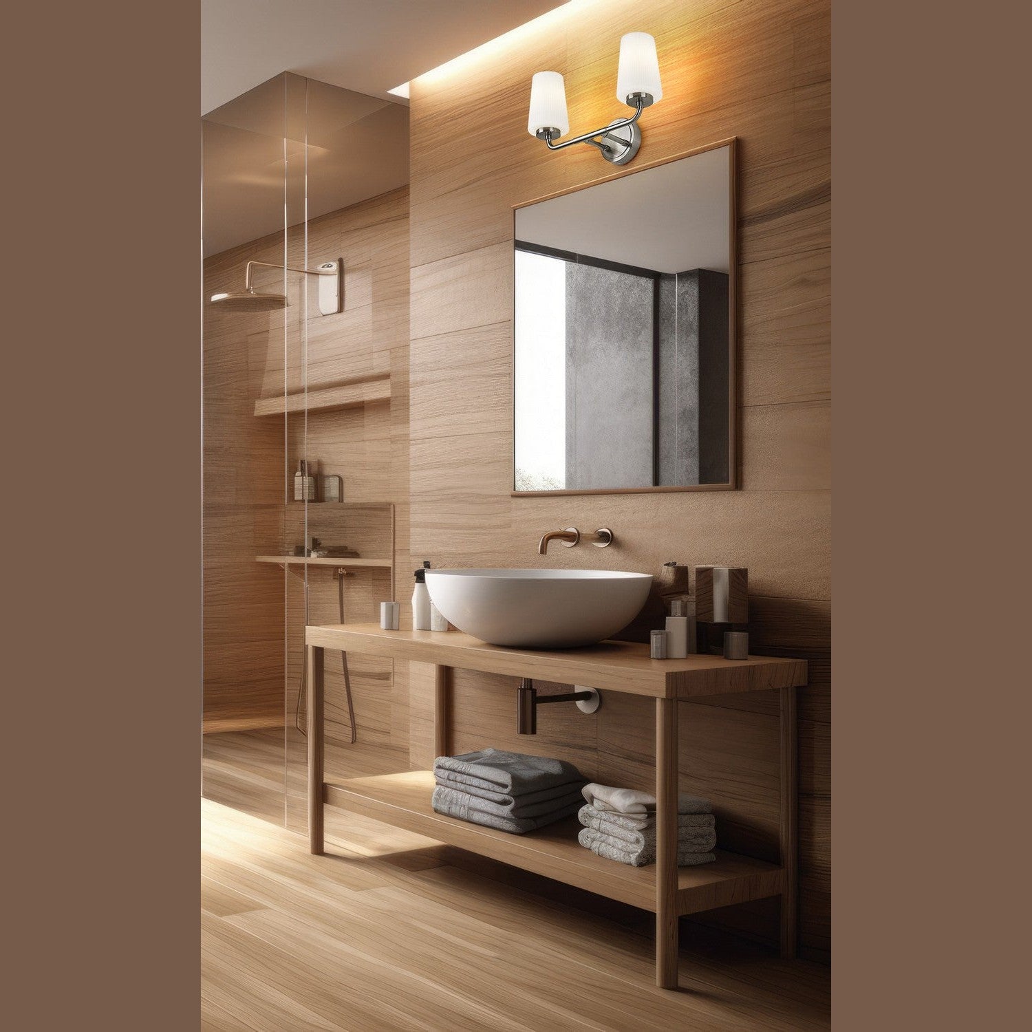 Z-Lite - 7005-2V-BN - Two Light Vanity - Montford - Brushed Nickel