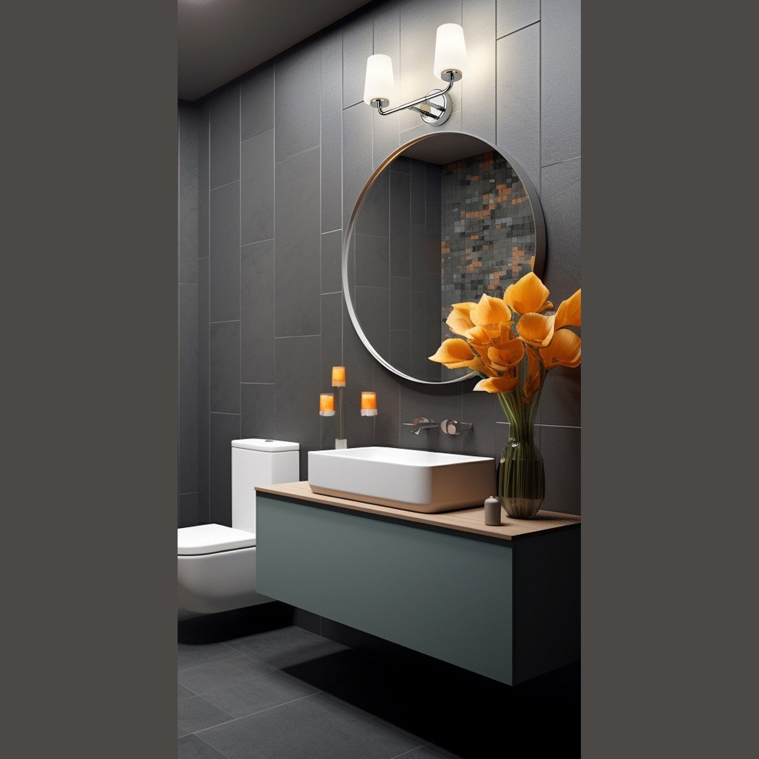 Z-Lite - 7005-2V-CH - Two Light Vanity - Montford - Chrome