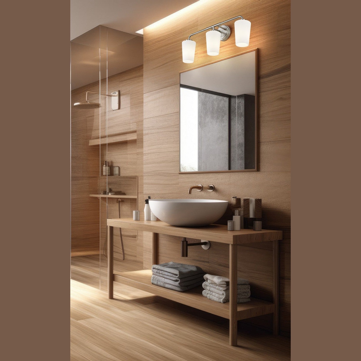 Z-Lite - 7005-3V-BN - Three Light Vanity - Montford - Brushed Nickel