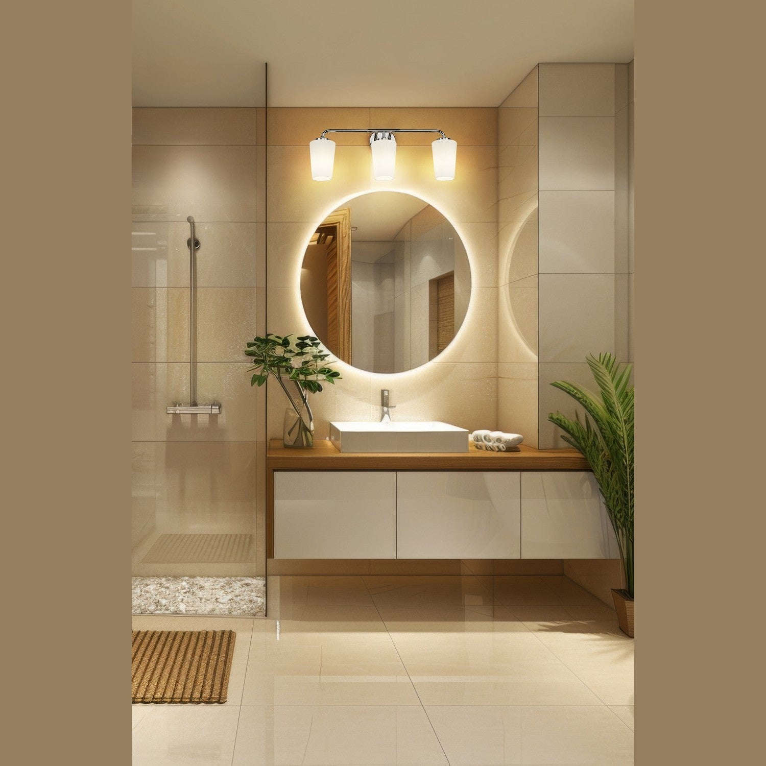 Z-Lite - 7005-3V-CH - Three Light Vanity - Montford - Chrome