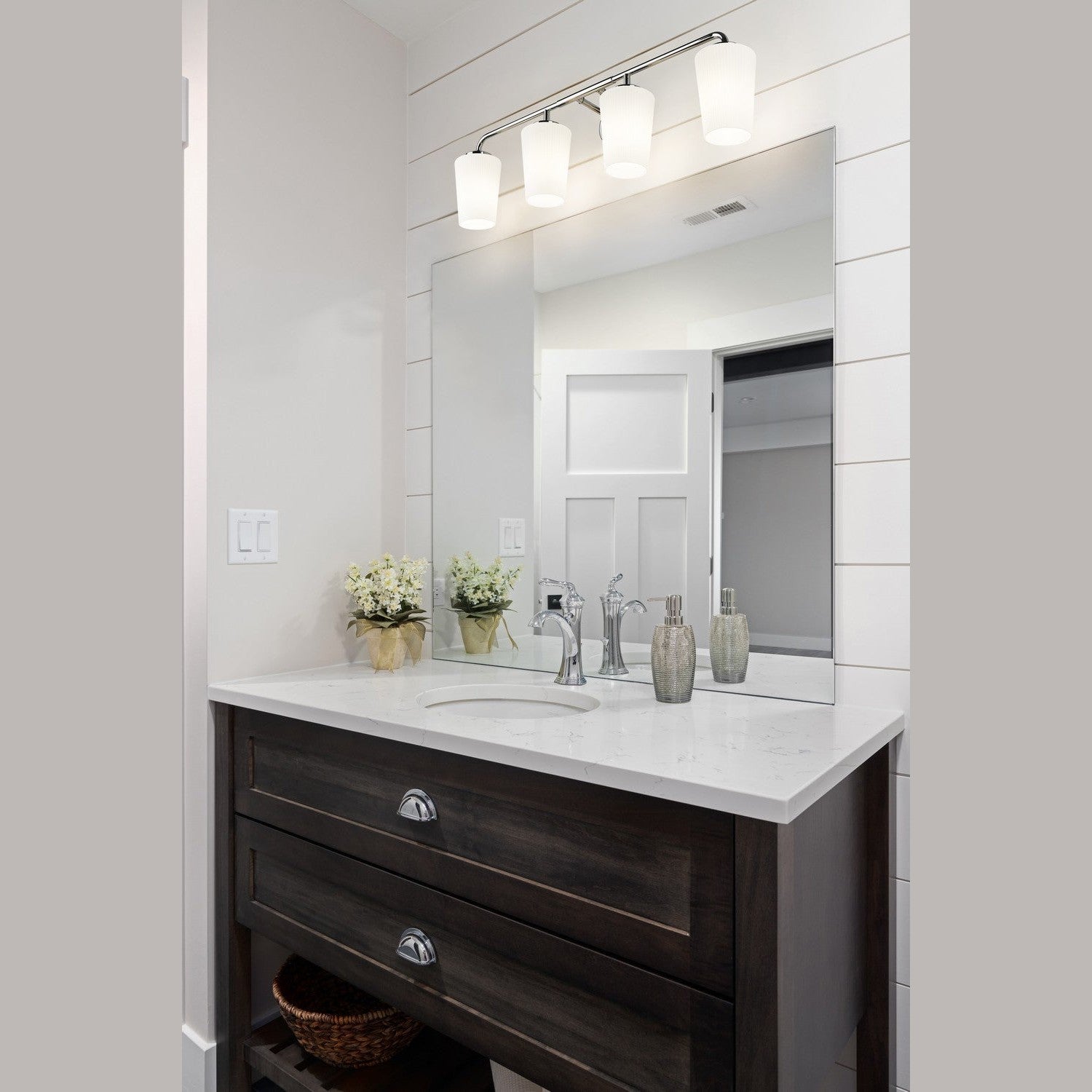 Z-Lite - 7005-4V-CH - Four Light Vanity - Montford - Chrome