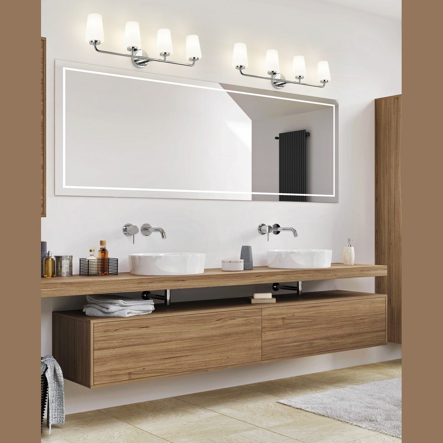 Z-Lite - 7005-4V-CH - Four Light Vanity - Montford - Chrome