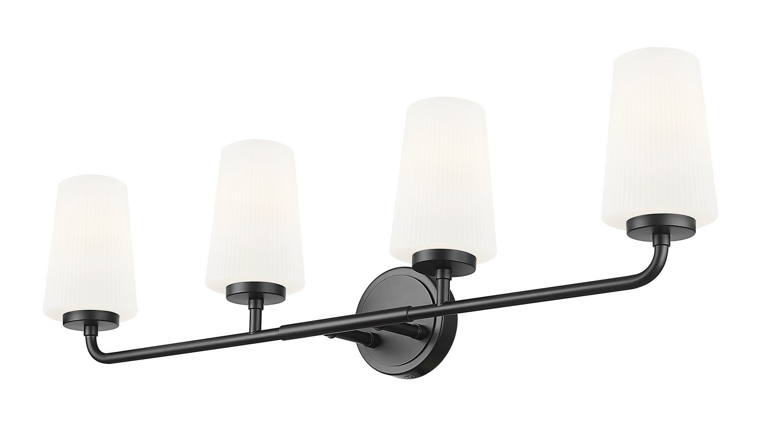 Z-Lite - 7005-4V-MB - Four Light Vanity - Montford - Matte Black
