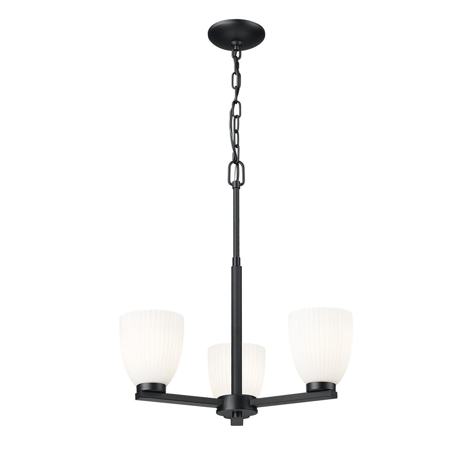 Z-Lite - 7518-3MB - Three Light Chandelier - Naya - Matte Black