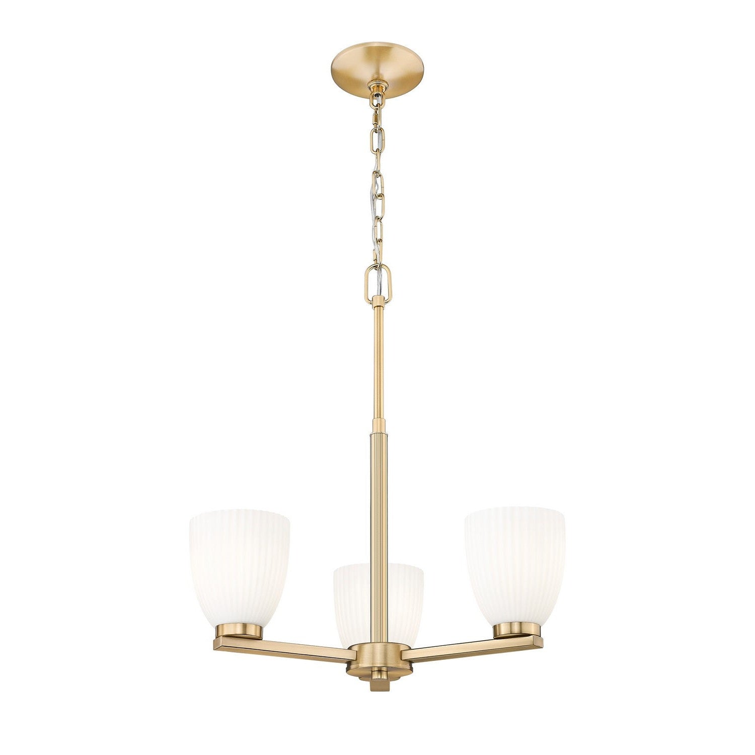 Z-Lite - 7518-3MGLD - Three Light Chandelier - Naya - Modern Gold