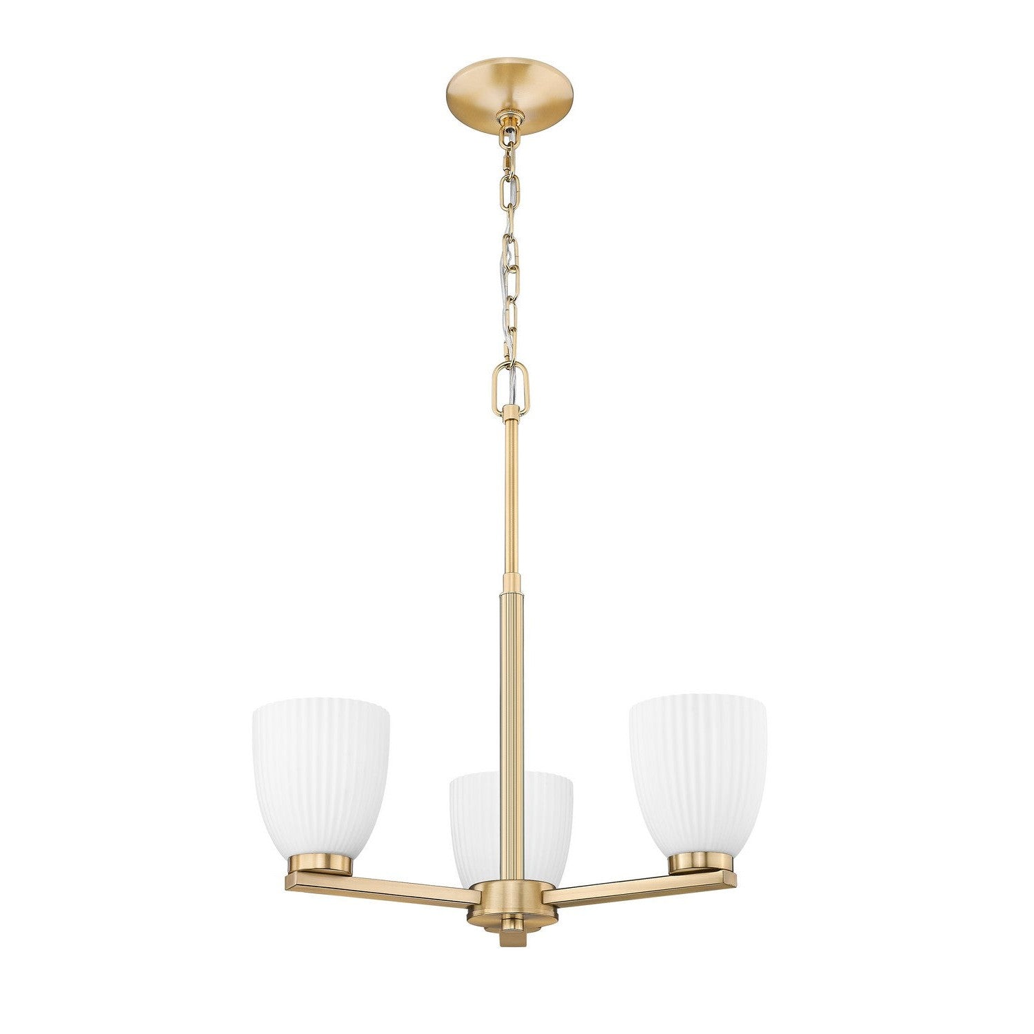Z-Lite - 7518-3MGLD - Three Light Chandelier - Naya - Modern Gold