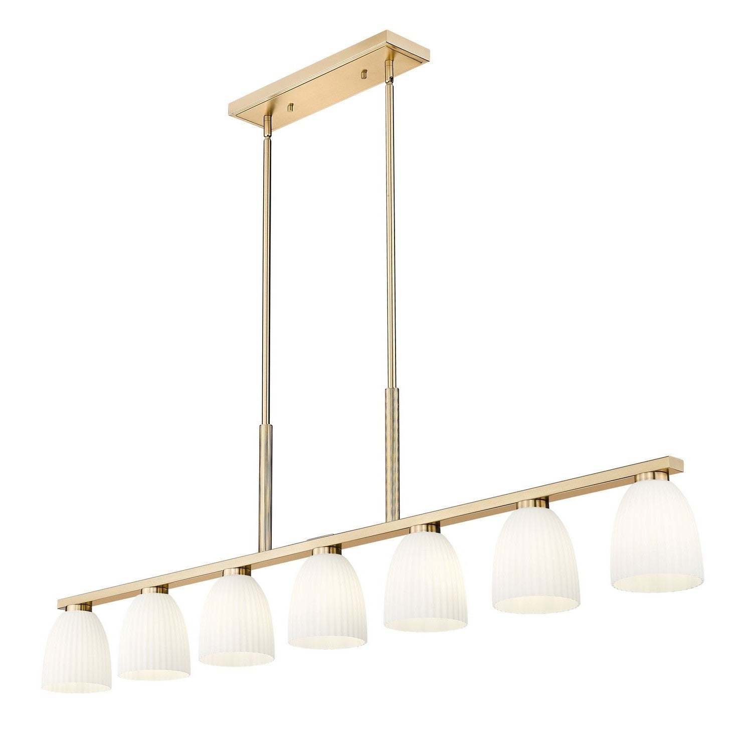 Z-Lite - 7518-7L-MGLD - Seven Light Linear Chandelier - Naya - Modern Gold