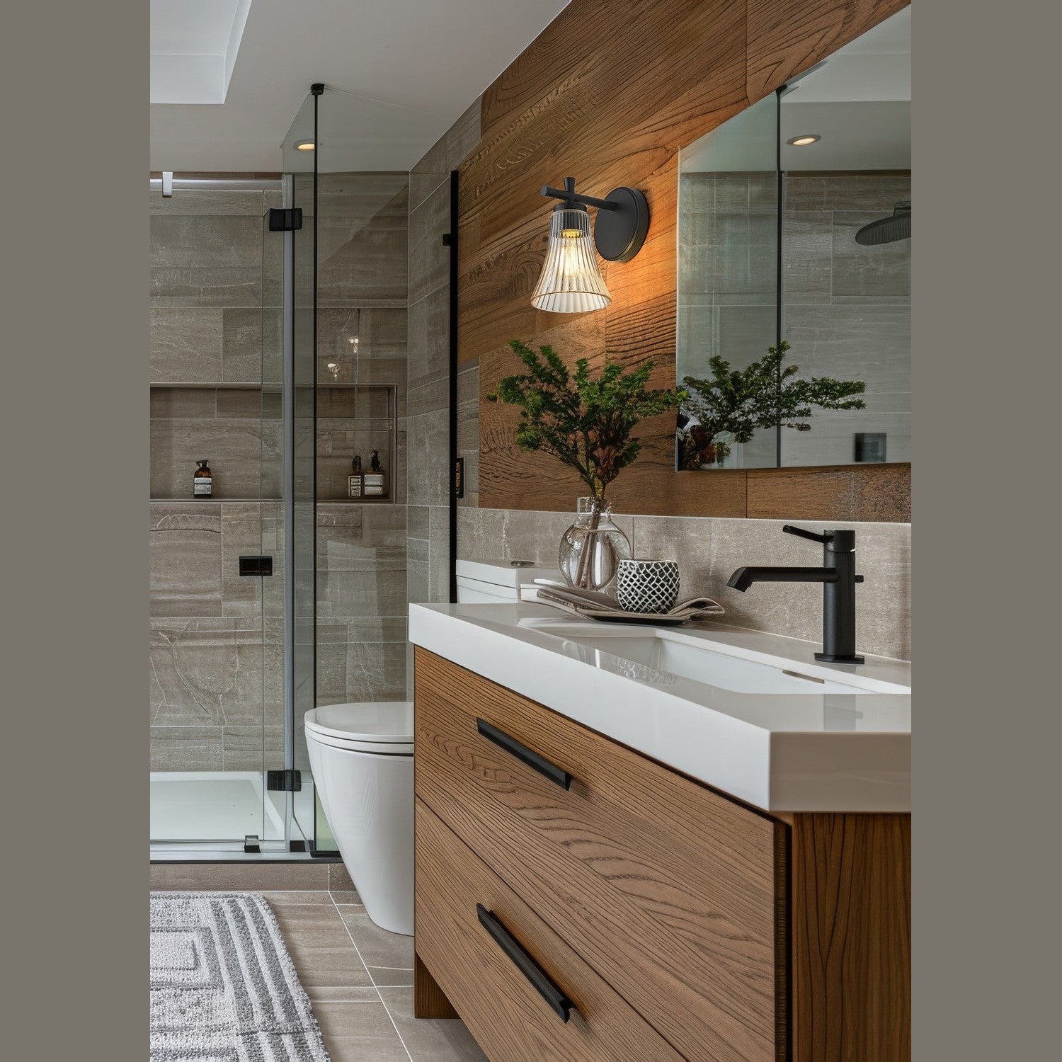 Z-Lite - 7519-1S-MB - One Light Wall Sconce - Belle - Matte Black