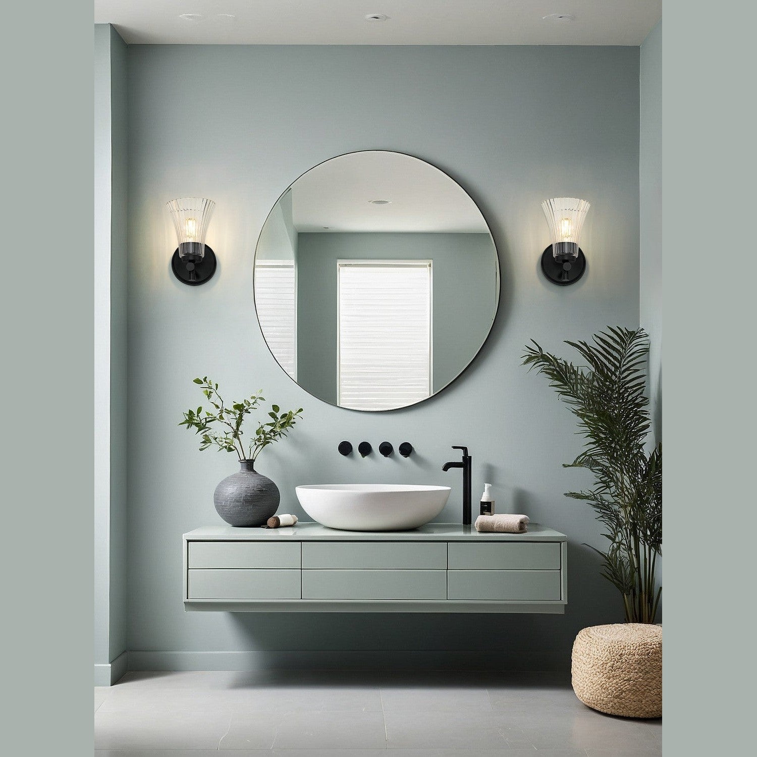 Z-Lite - 7519-1S-MB - One Light Wall Sconce - Belle - Matte Black