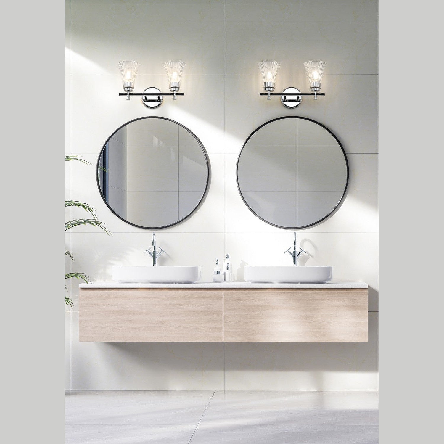 Z-Lite - 7519-2V-CH - Two Light Vanity - Belle - Chrome