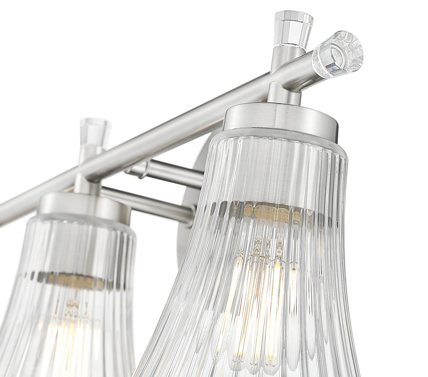 Z-Lite - 7519-3V-BN - Three Light Vanity - Belle - Brushed Nickel