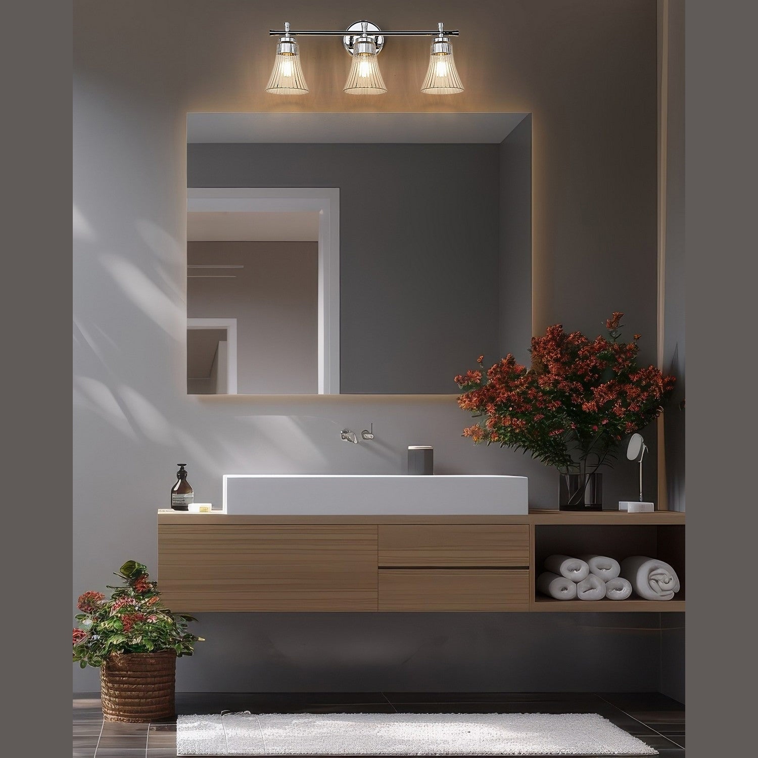 Z-Lite - 7519-3V-CH - Three Light Vanity - Belle - Chrome