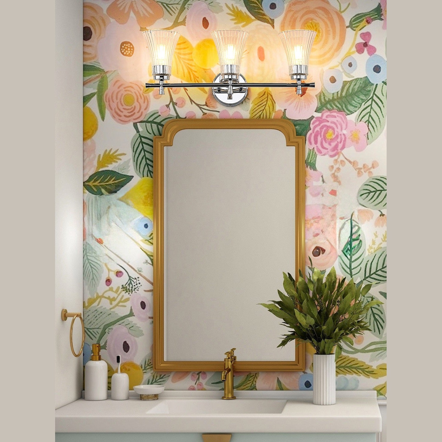 Z-Lite - 7519-3V-CH - Three Light Vanity - Belle - Chrome