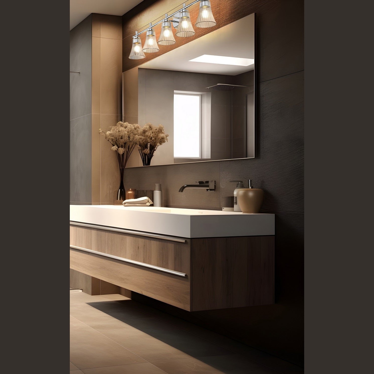 Z-Lite - 7519-5V-CH - Five Light Vanity - Belle - Chrome