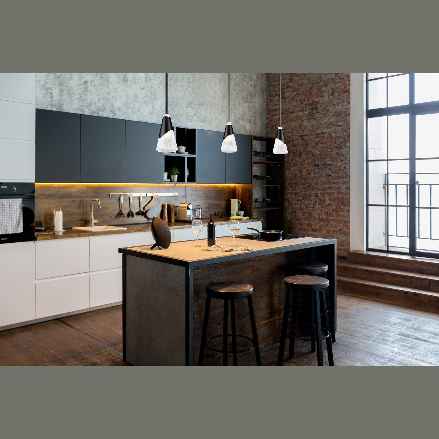 Z-Lite - 828P6-ROD-MB - One Light Pendant - Aimie - Matte Black