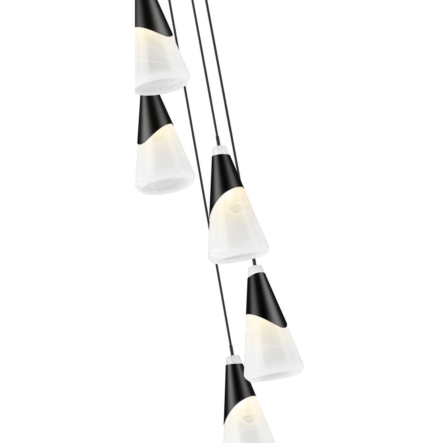 Z-Lite - 828P7-5R-MB - Five Light Chandelier - Aimie - Matte Black