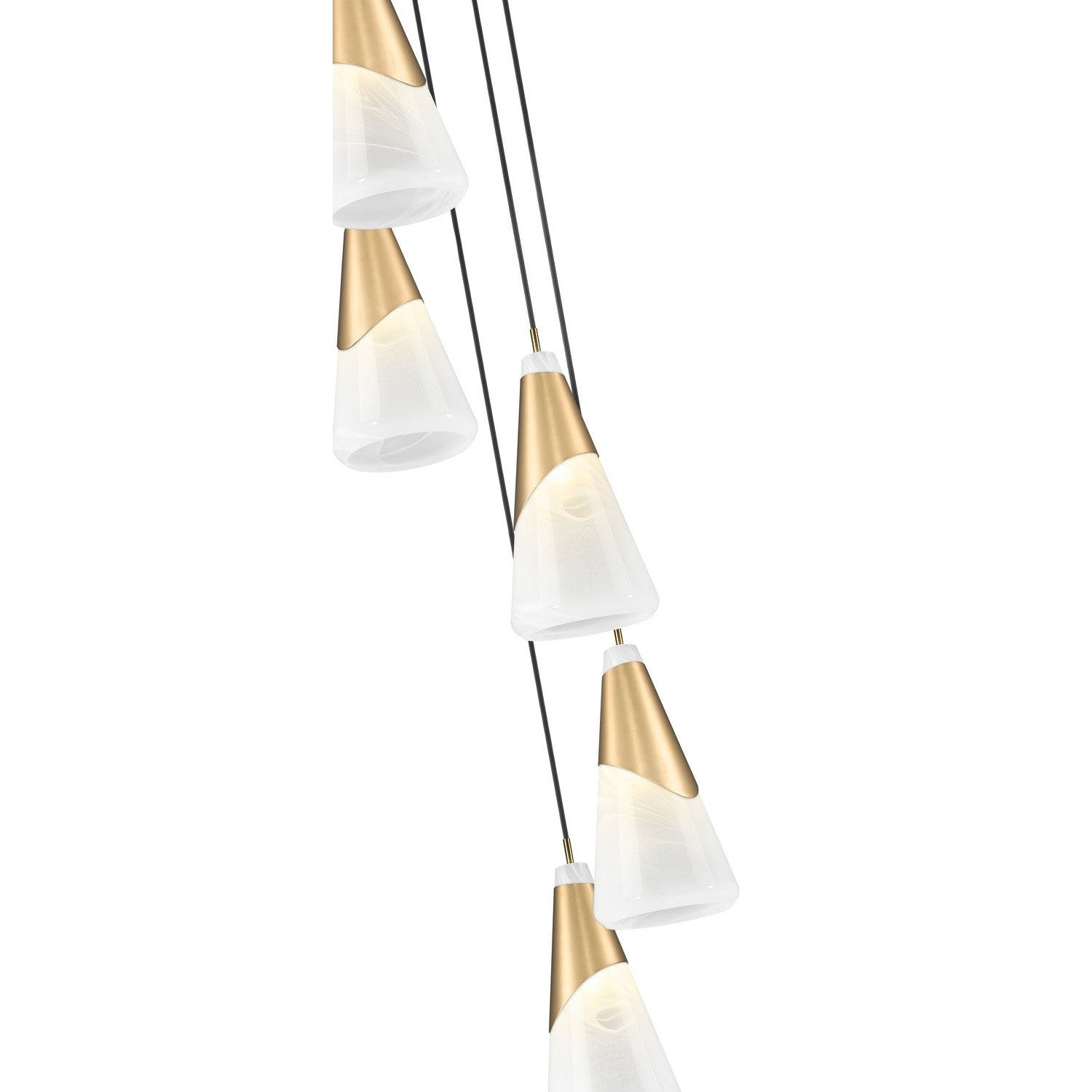 Z-Lite - 828P7-5R-MGLD - Five Light Chandelier - Aimie - Modern Gold