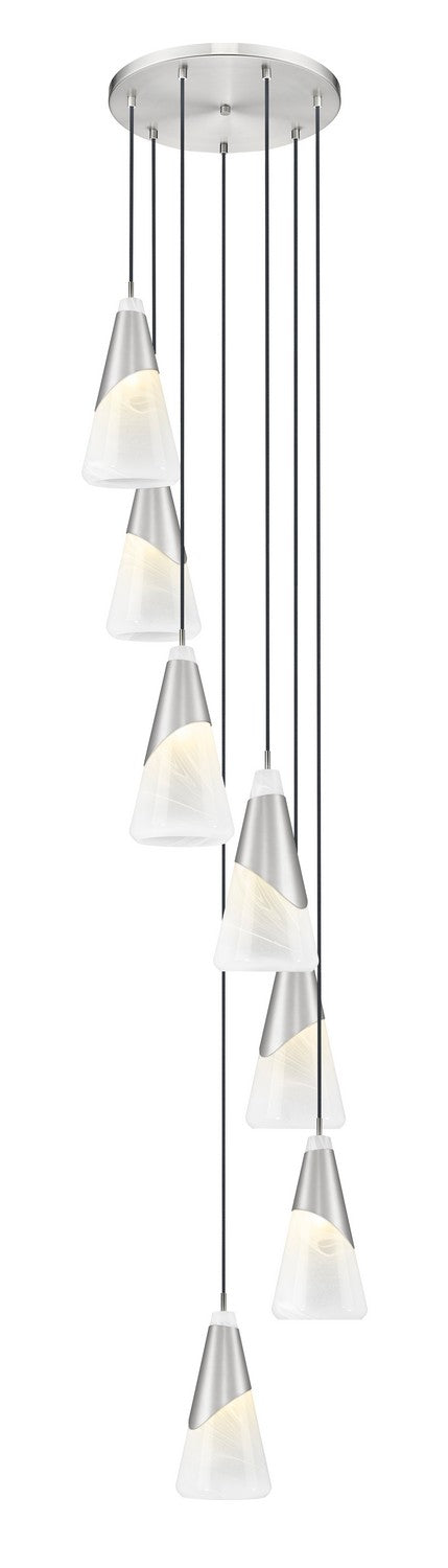 Z-Lite - 828P7-7R-BN - Seven Light Chandelier - Aimie - Brushed Nickel