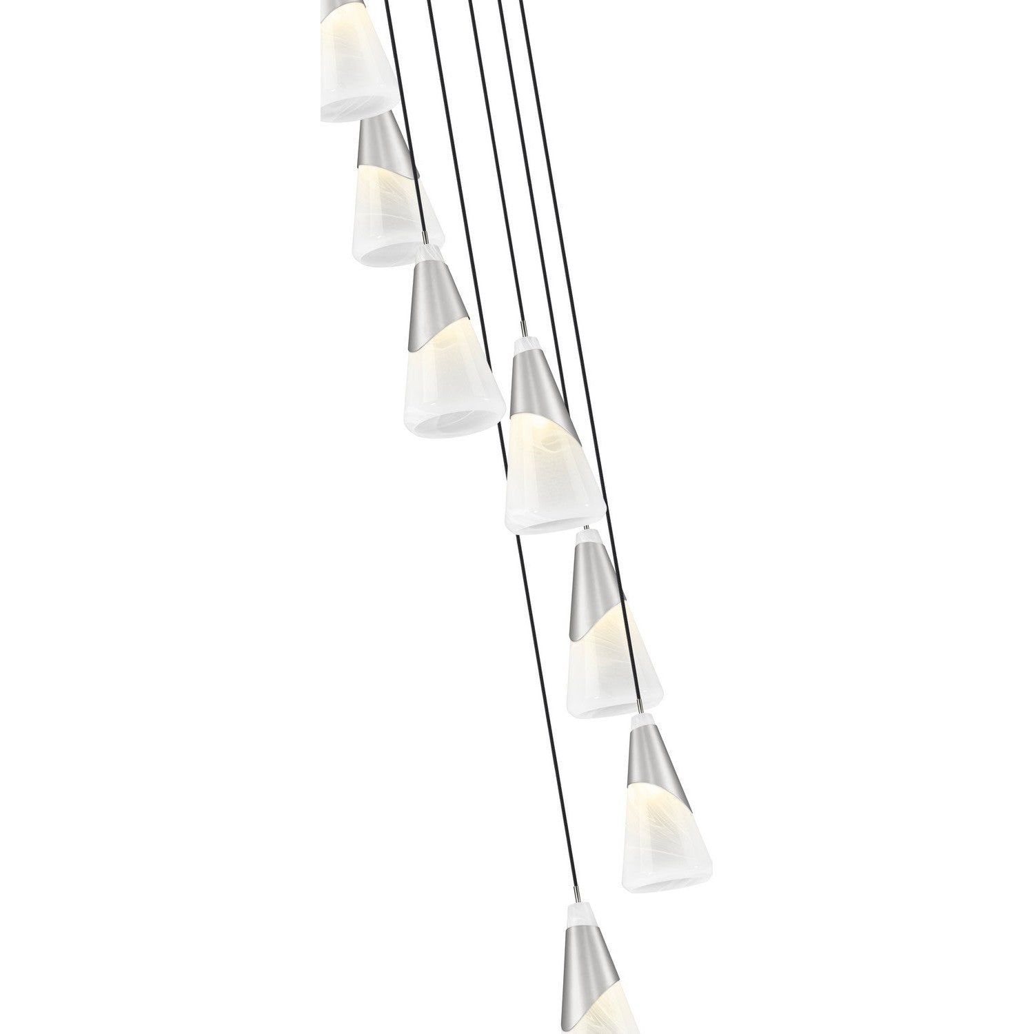 Z-Lite - 828P7-7R-BN - Seven Light Chandelier - Aimie - Brushed Nickel