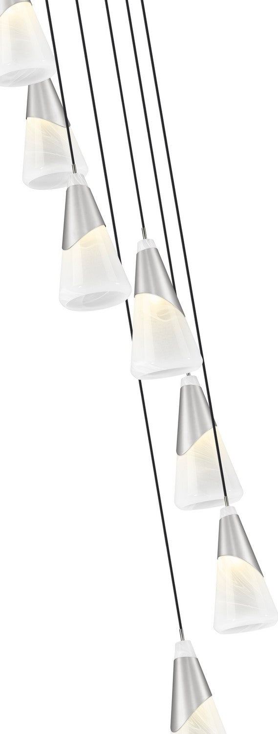 Z-Lite - 828P7-7R-BN - Seven Light Chandelier - Aimie - Brushed Nickel