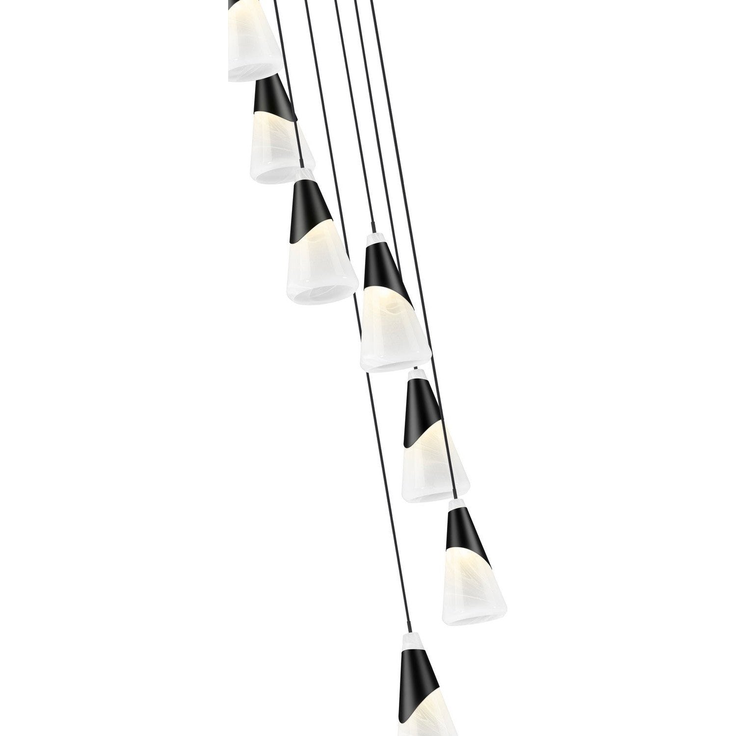Z-Lite - 828P7-7R-MB - Seven Light Chandelier - Aimie - Matte Black