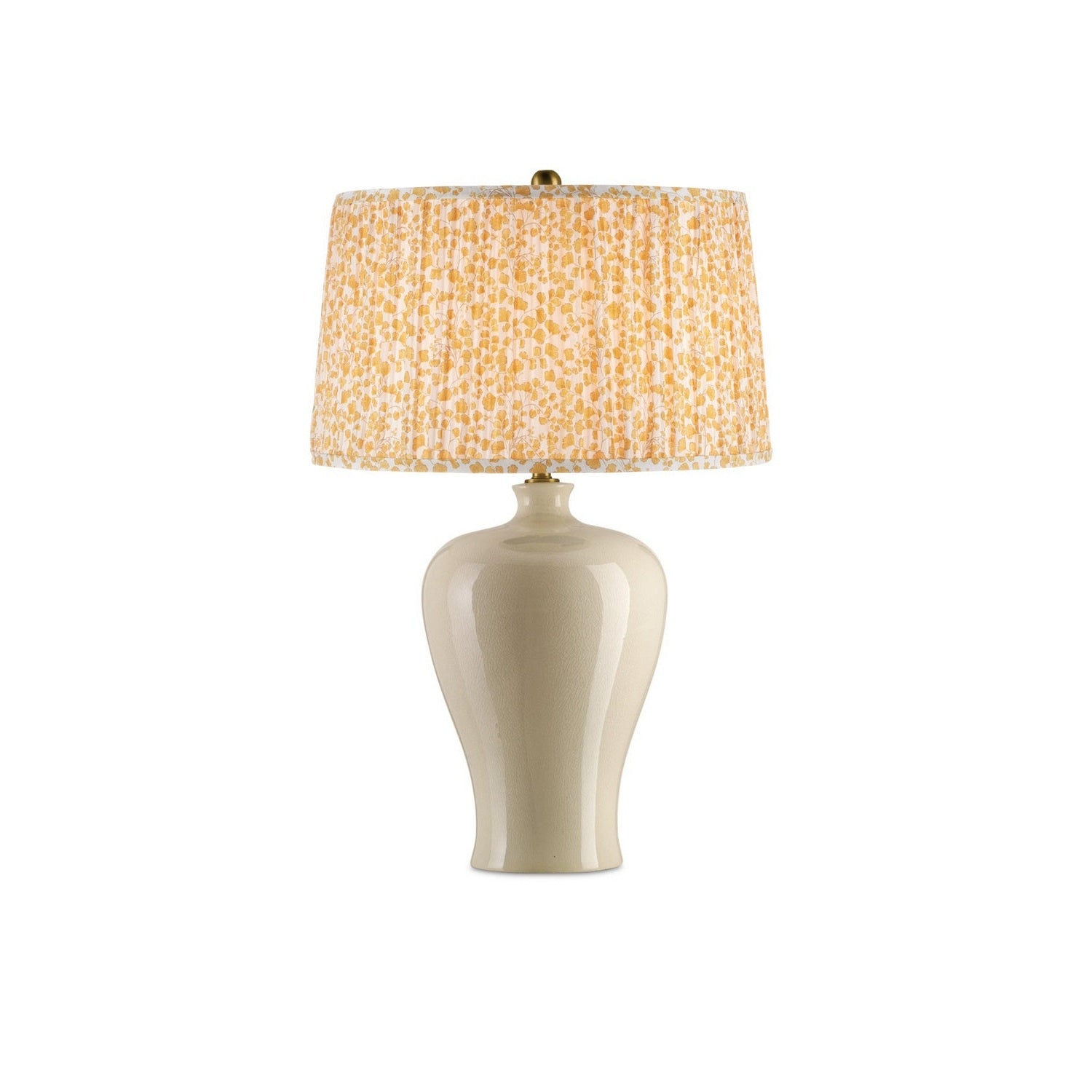 Currey and Company - 0900-6002 - Lamp Shade - Maiden Fern - Yellow/Ivory