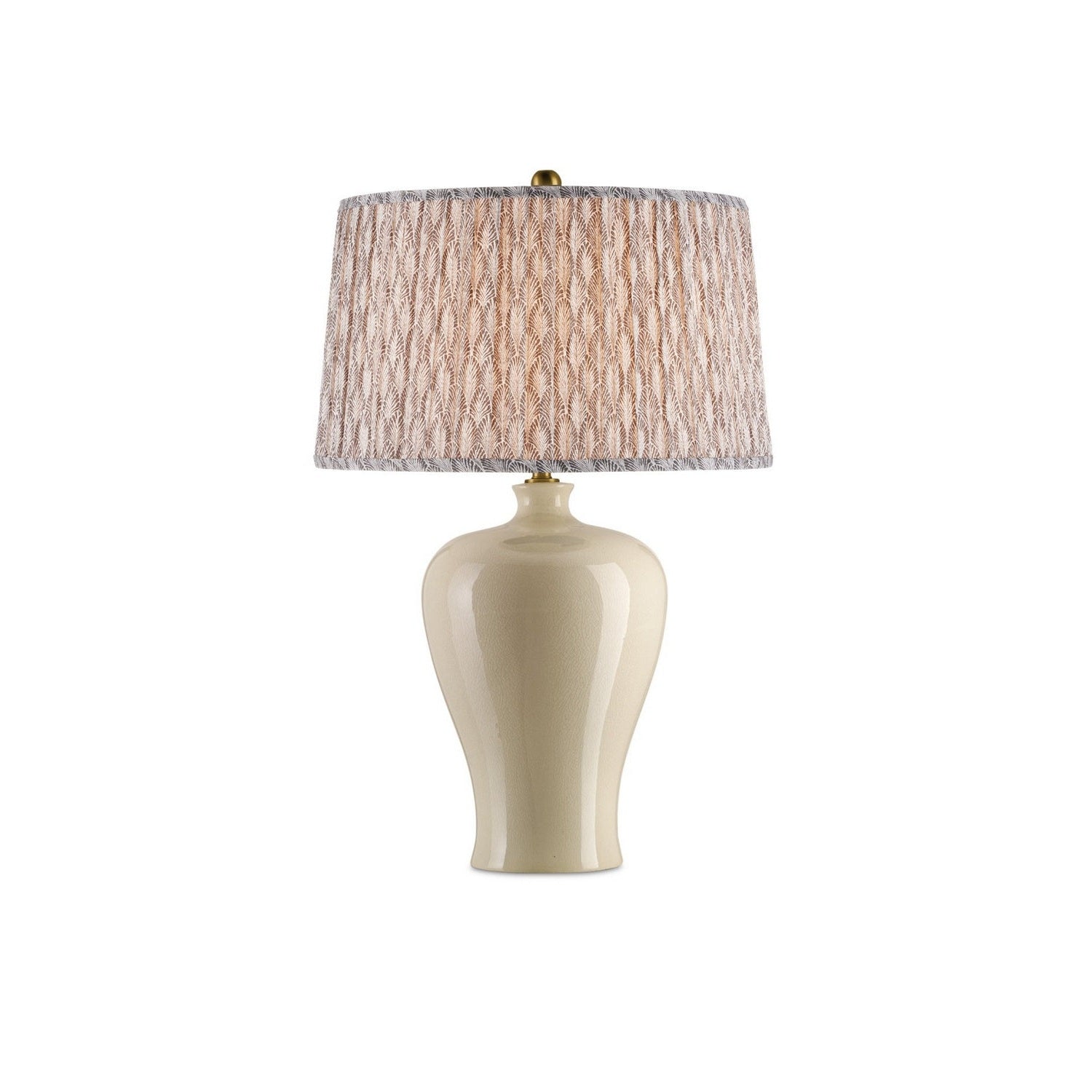 Currey and Company - 0900-6005 - Lamp Shade - Plume - Stone/Ivory