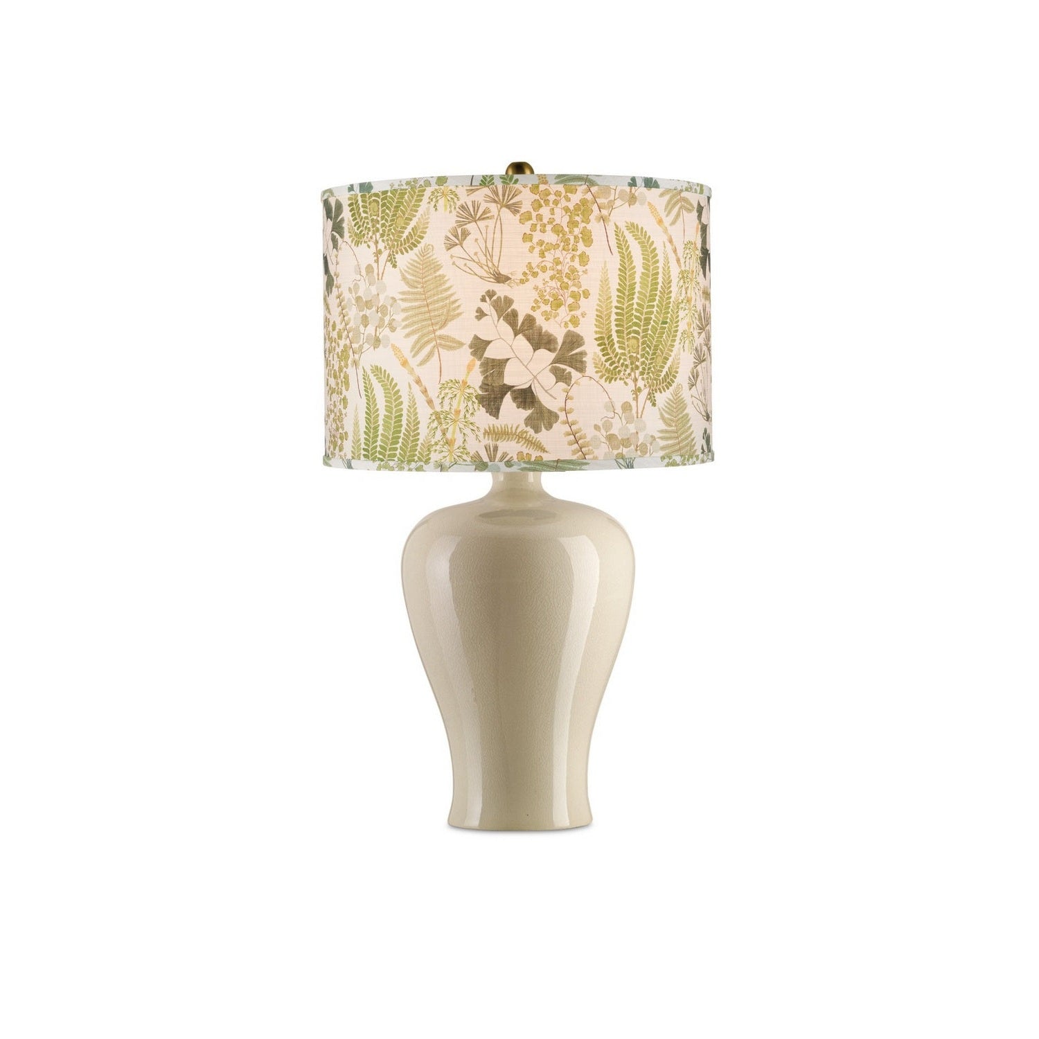 Currey and Company - 0900-6009 - Lamp Shade - Theodora - Green/Ivory