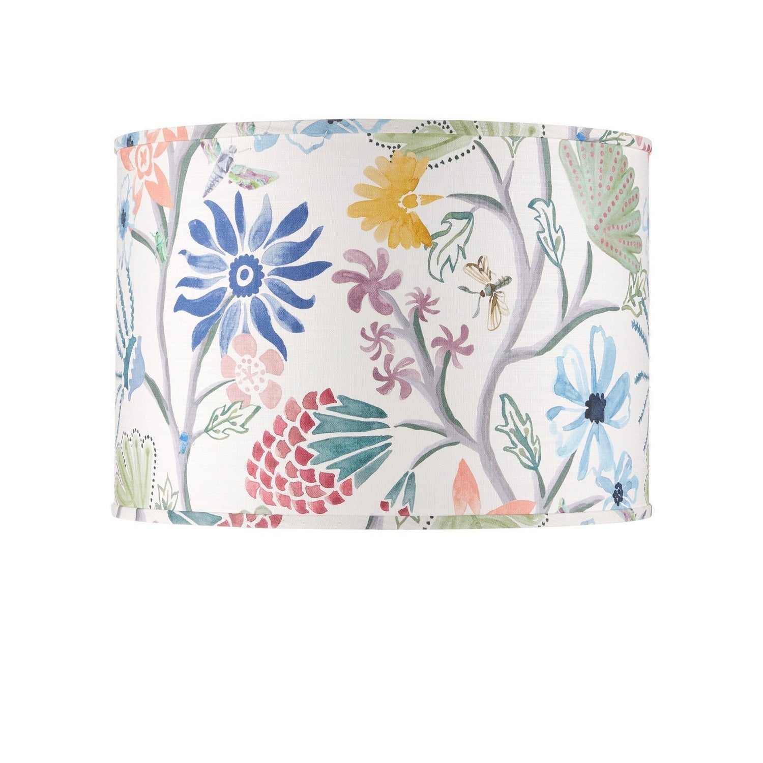Currey and Company - 0900-6010 - Lamp Shade - Madeline - Ivory/Blue/Green/Yellow/Magenta