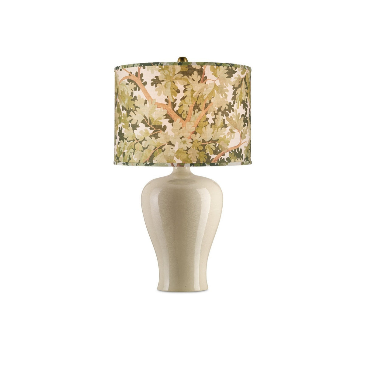 Currey and Company - 0900-6012 - Lamp Shade - Woodland - Green/Brown/Ivory