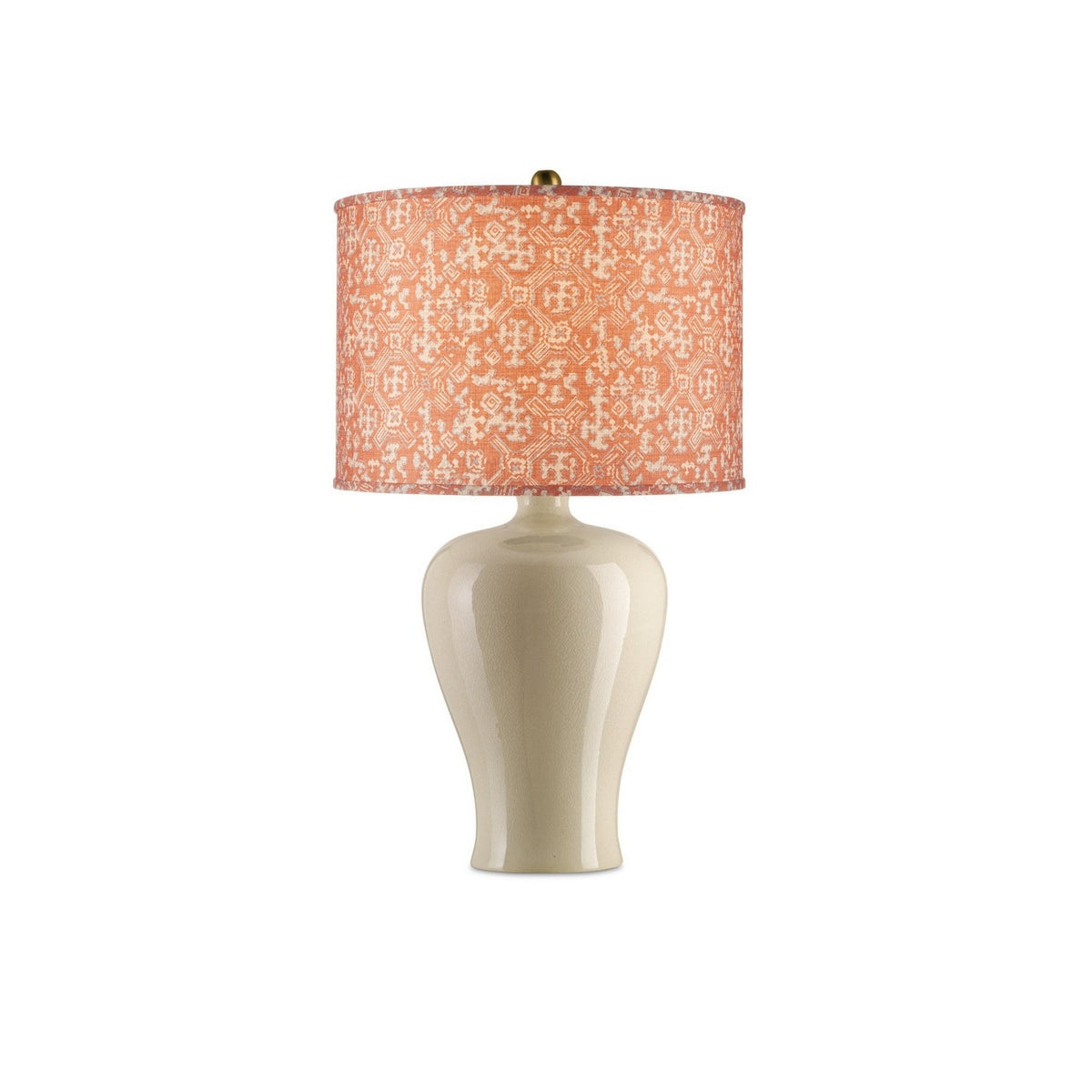 Currey and Company - 0900-6014 - Lamp Shade - Nomad - Terracotta/Ivory