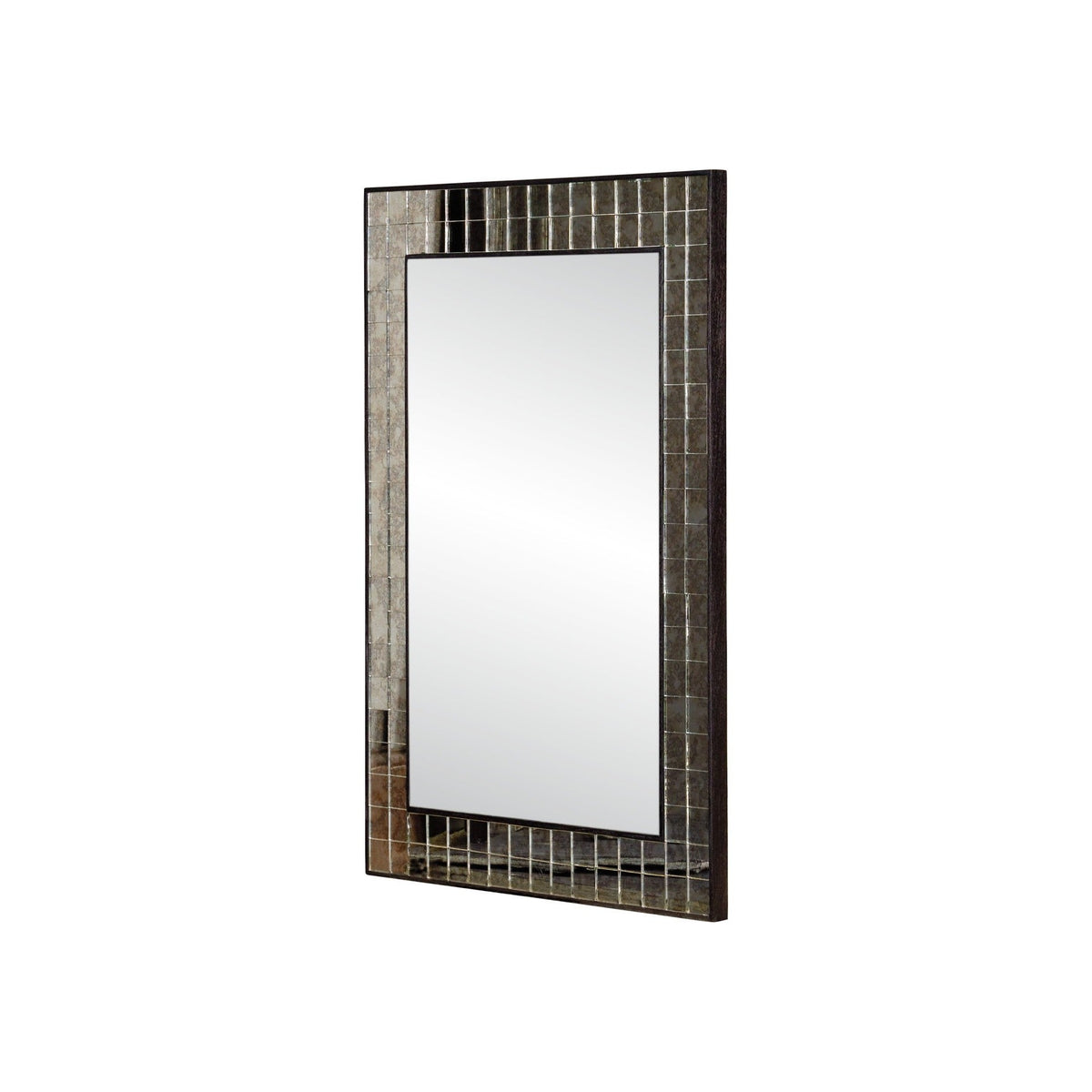 Currey and Company - 1000-0166 - Mirror - Mosaico - Ebony / Antique Mirror