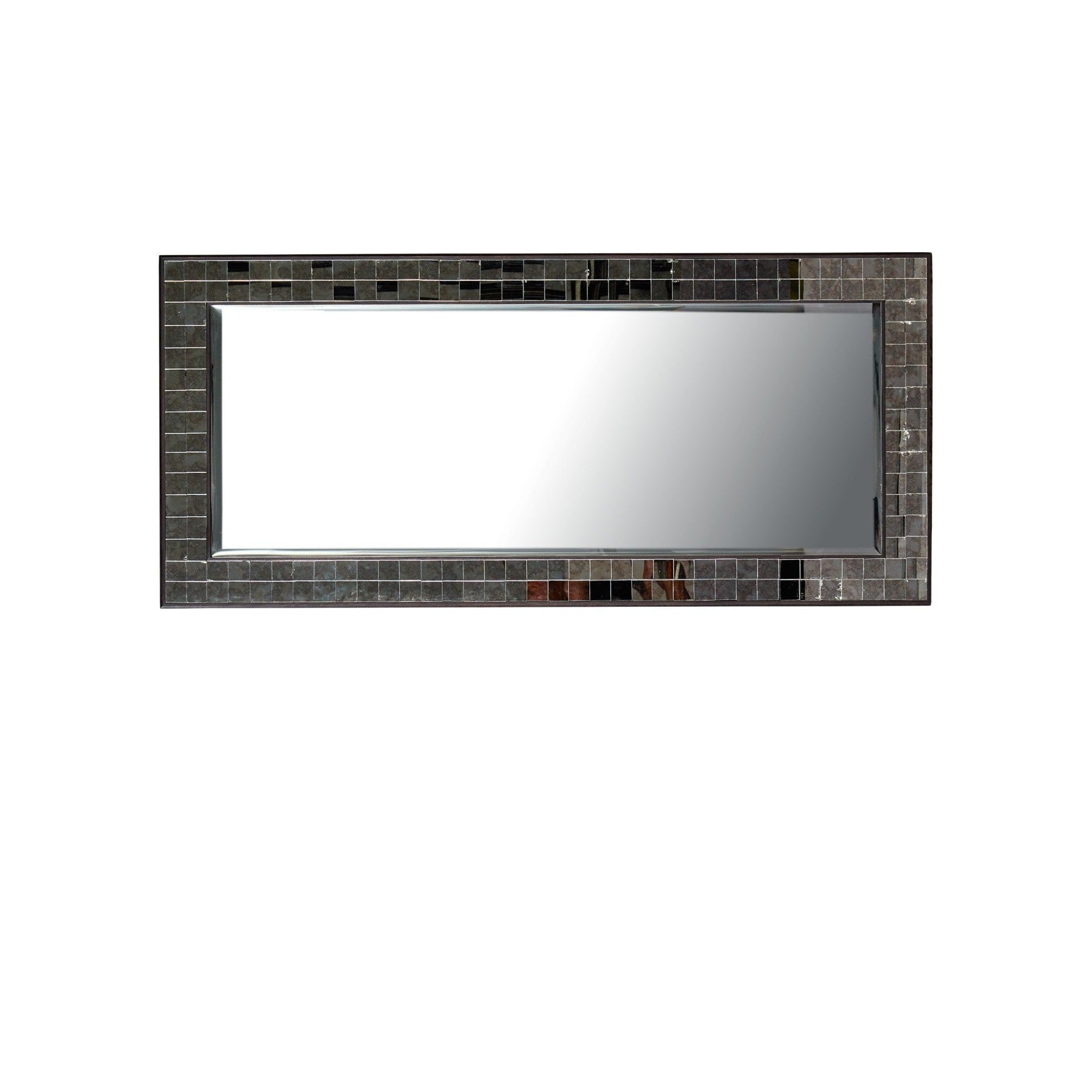 Currey and Company - 1000-0167 - Mirror - Mosaico - Ebony / Antique Mirror
