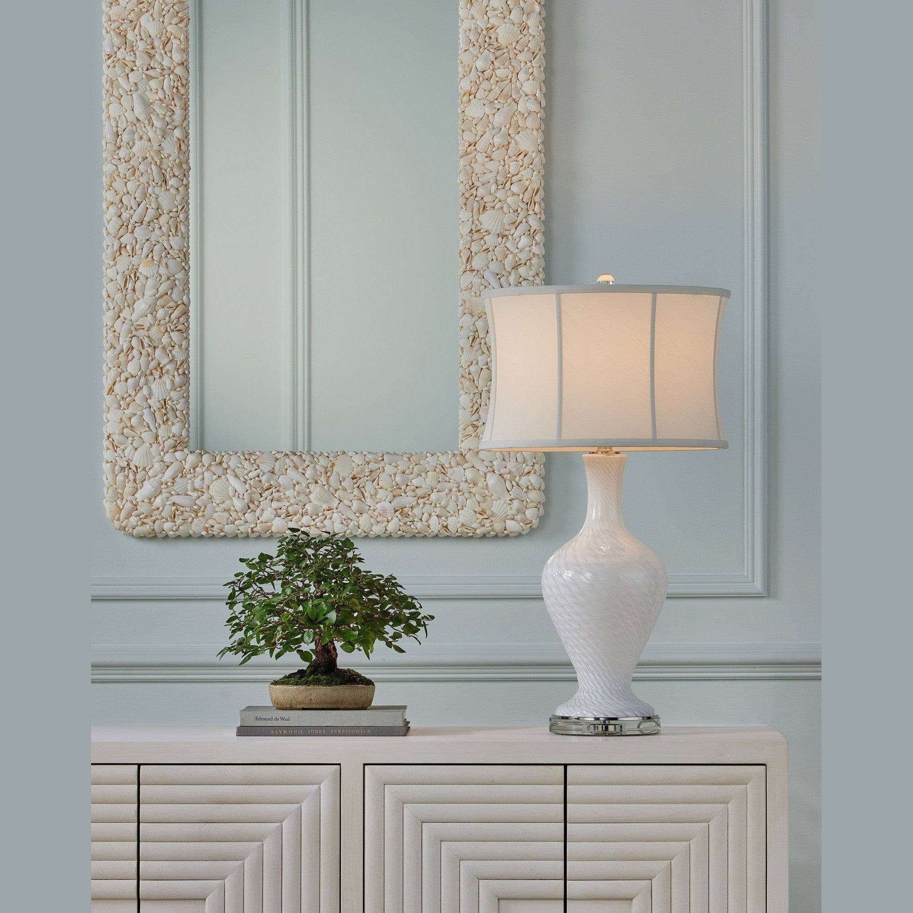 Currey and Company - 1000-0168 - Mirror - Turbinella - Natural