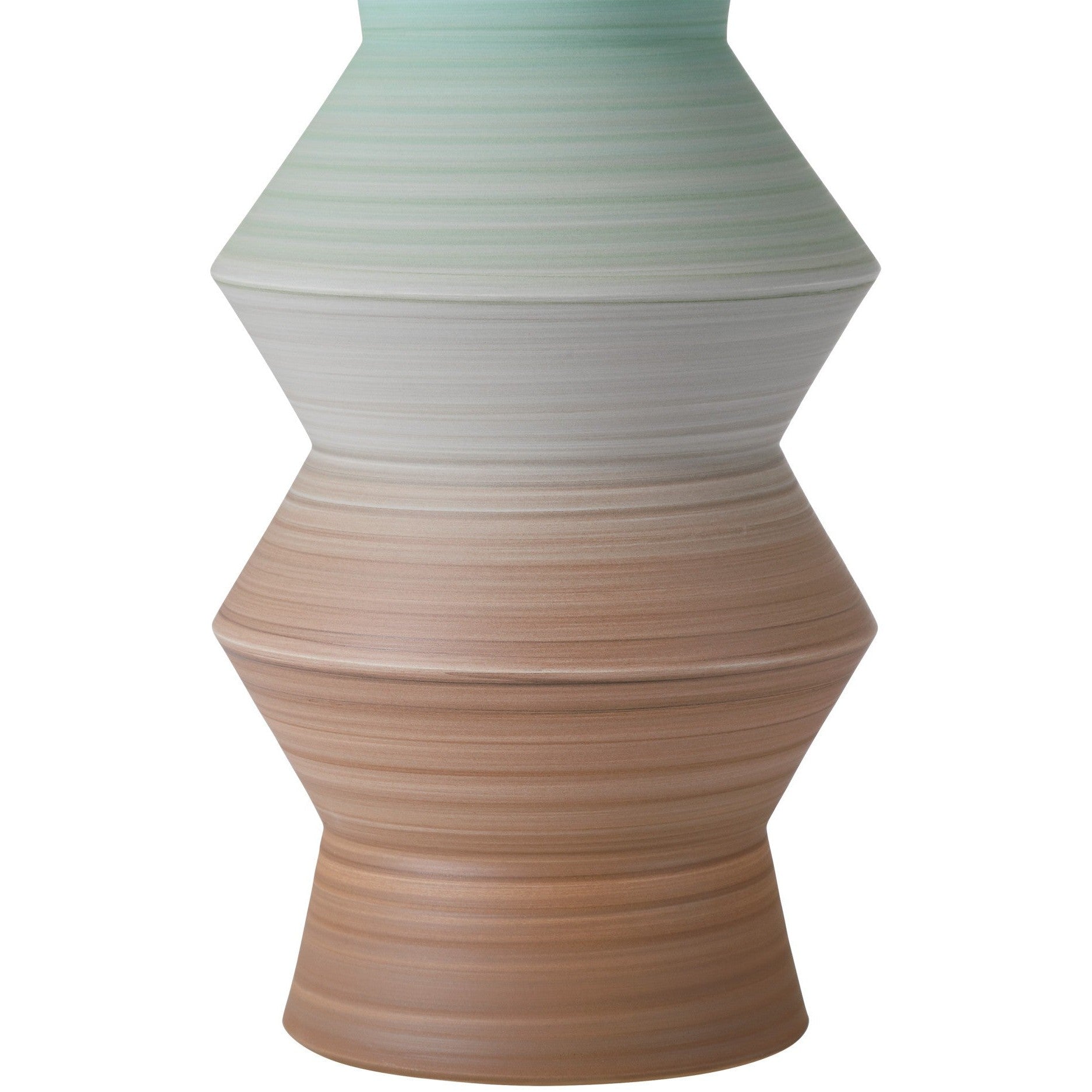 Currey and Company - 1200-1008 - Vase - Happy 80's - Brown / Light Blue