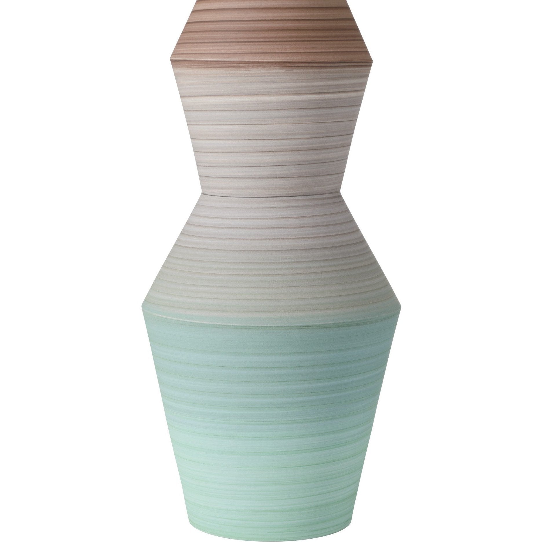Currey and Company - 1200-1008 - Vase - Happy 80's - Brown / Light Blue