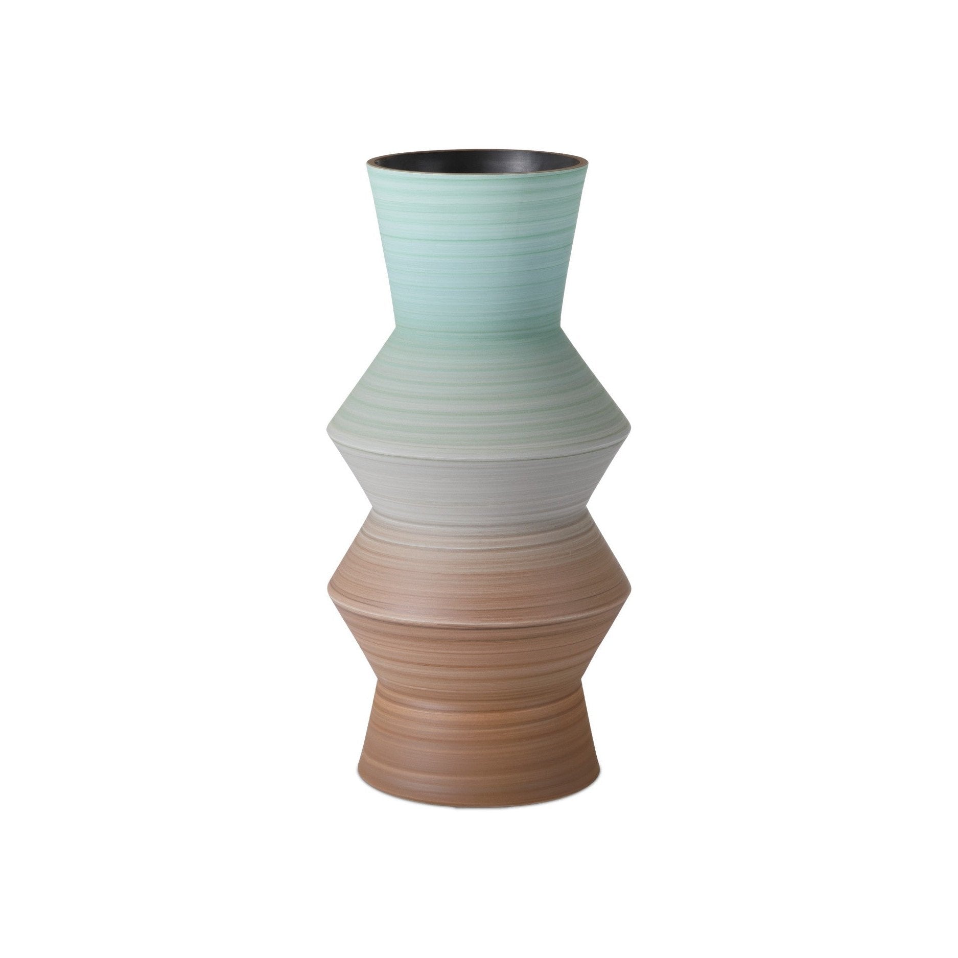 Currey and Company - 1200-1008 - Vase - Happy 80's - Brown / Light Blue