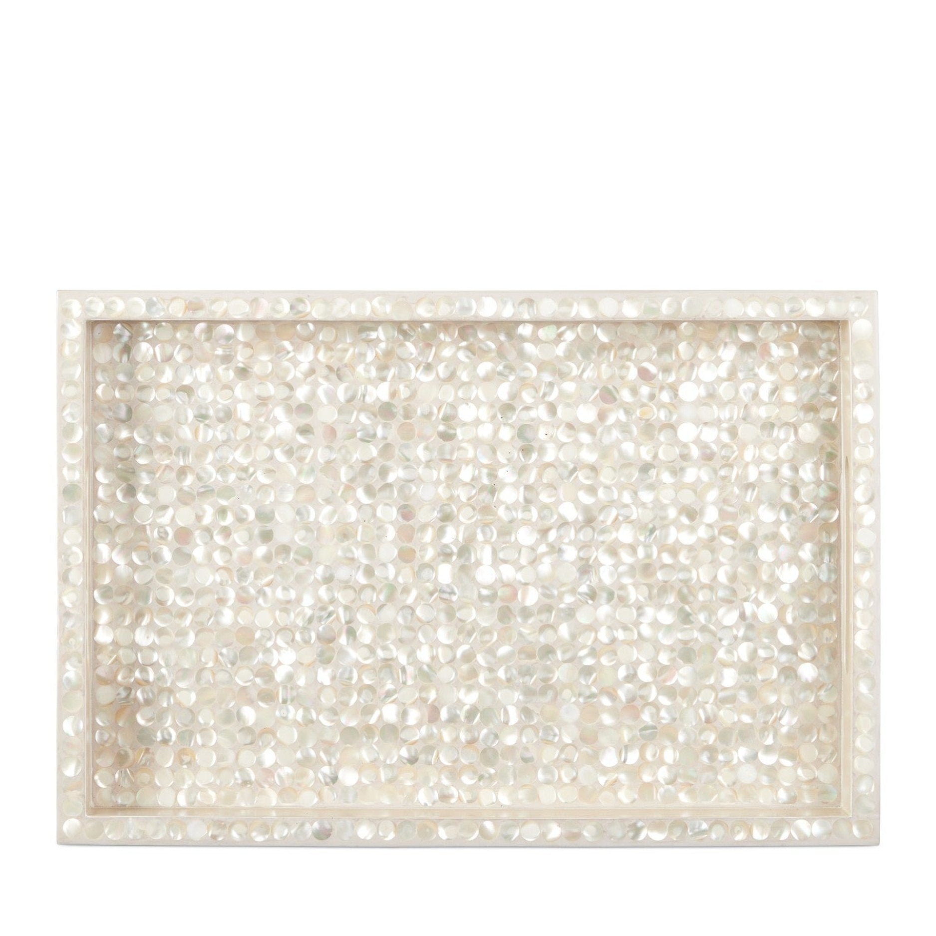 Currey and Company - 1200-1020 - Tray Set of 2 - Gerri Dot - Natural