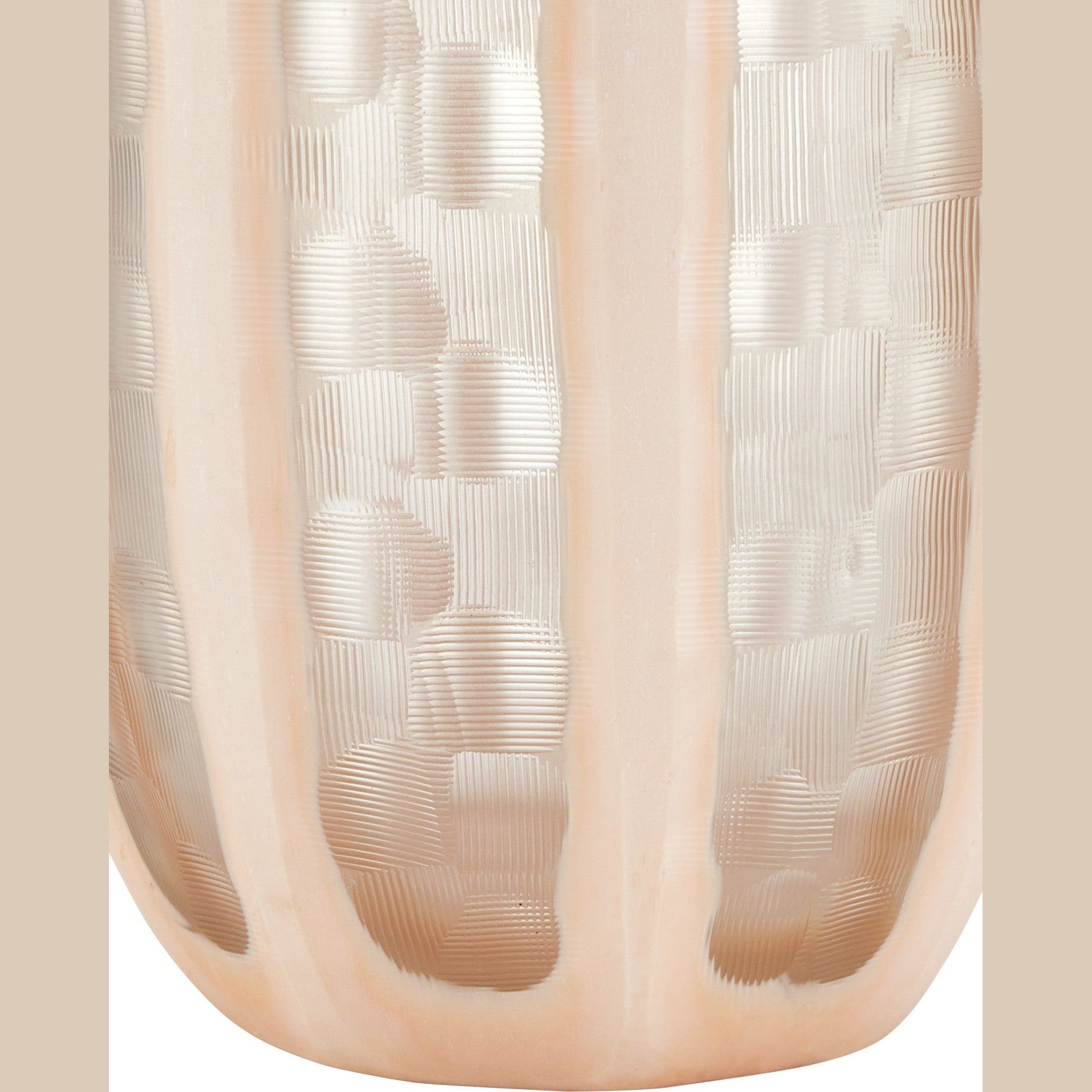 Currey and Company - 1200-1031 - Vase - Merletto Glass Vase Set of 3 - Blush / Clear