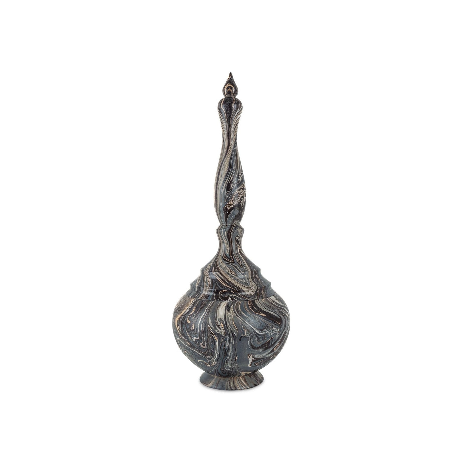 Currey and Company - 1200-1051 - Box - Marbleized - Marbleized Brown