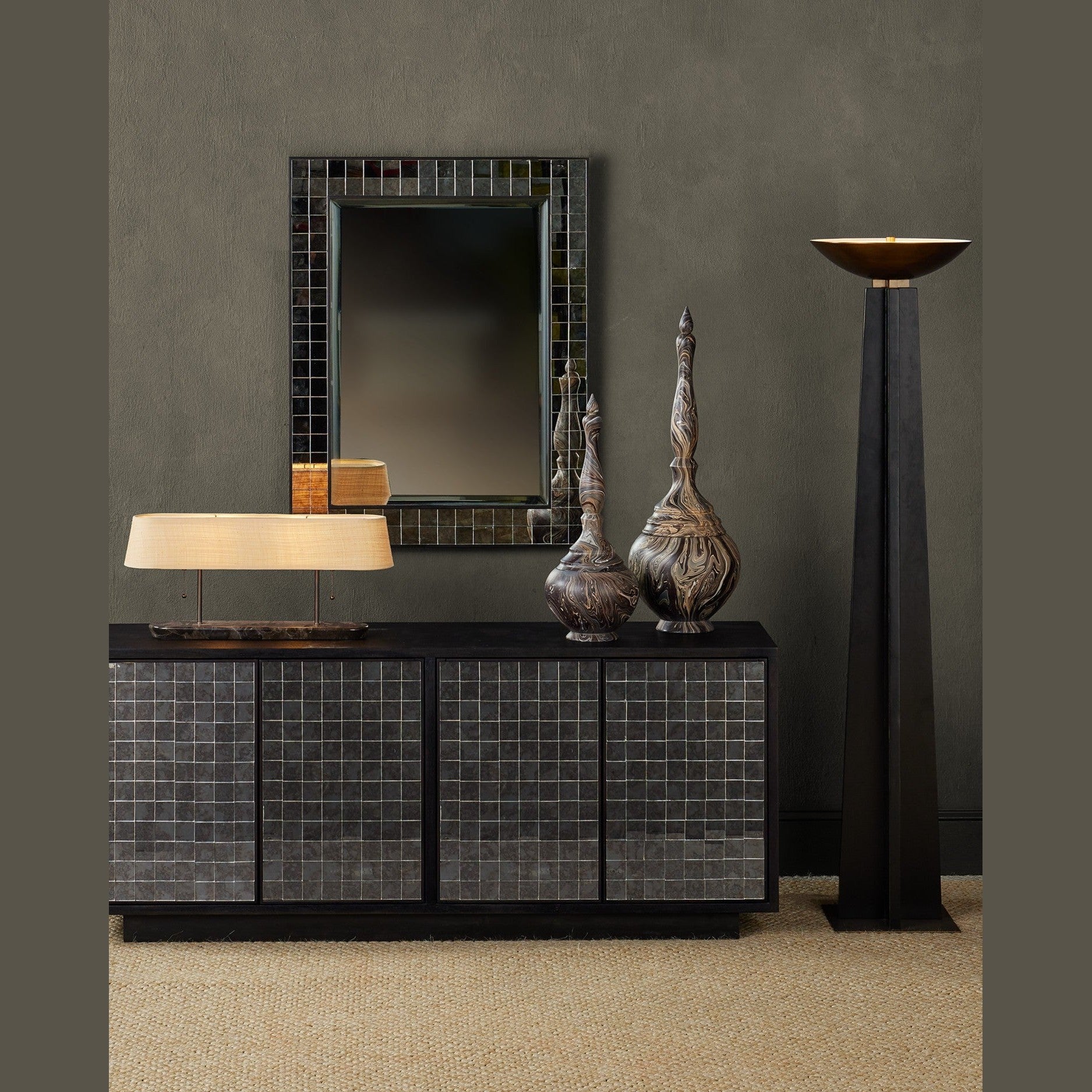 Currey and Company - 1200-1051 - Box - Marbleized - Marbleized Brown
