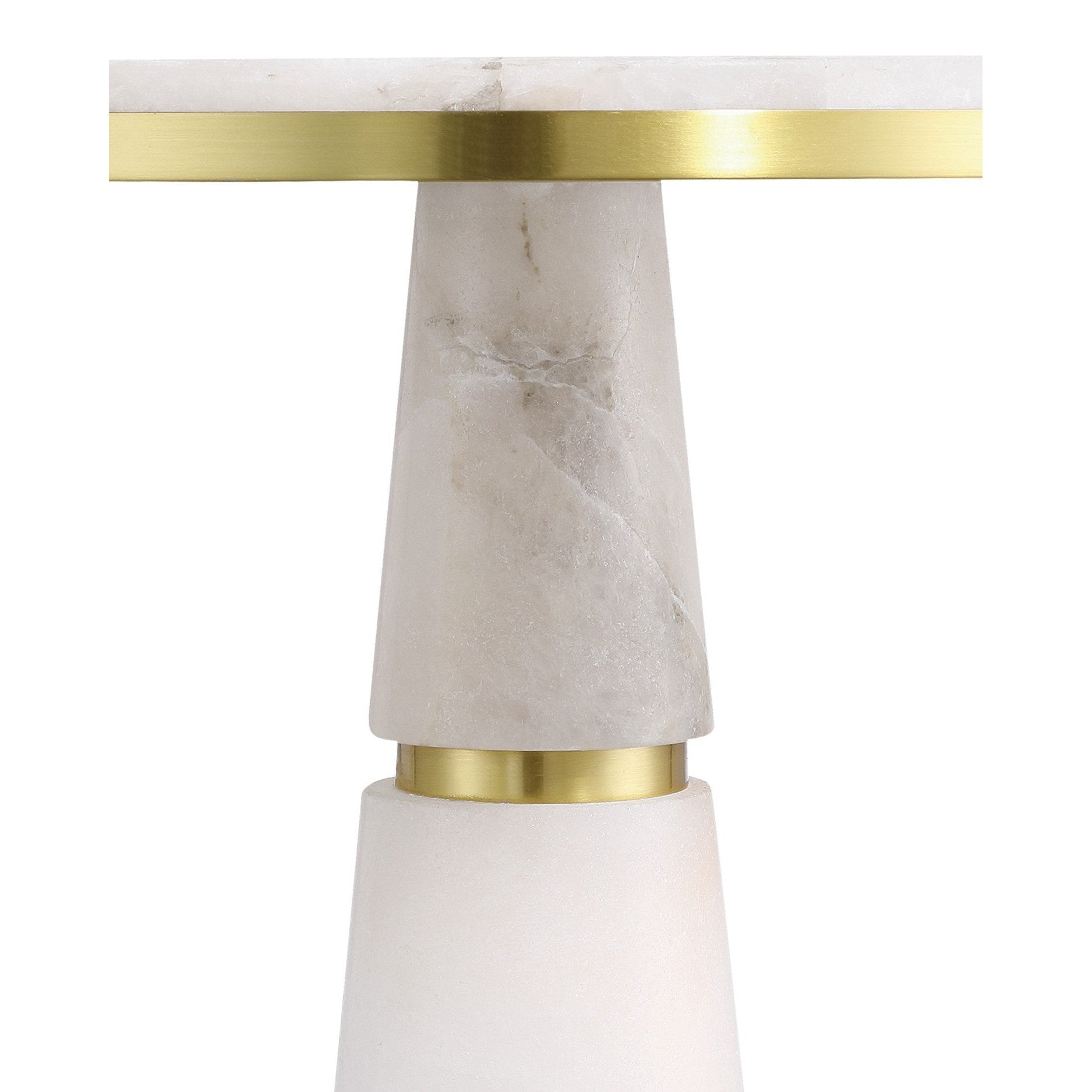 Currey and Company - 3000-0320 - Drinks Table - Eleanora - Natural / Natural Brass
