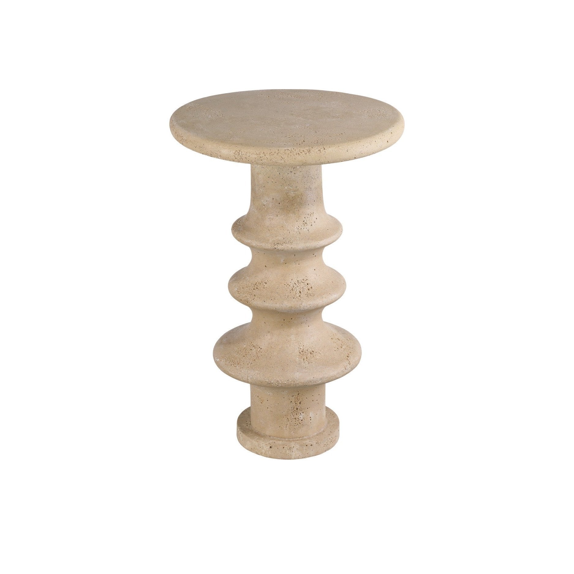 Currey and Company - 3000-0321 - Accent Table - Rollins Accent Table - Beige