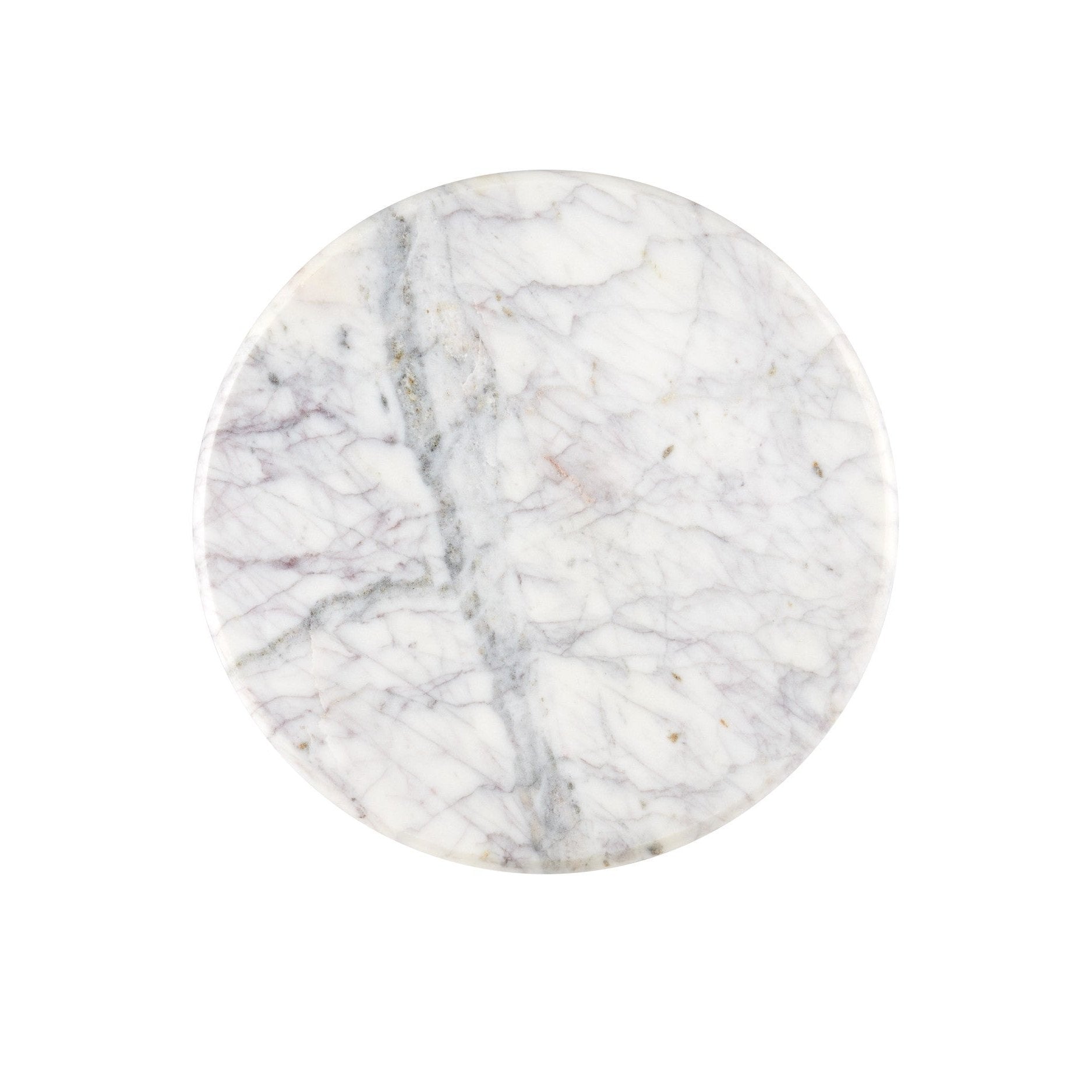 Currey and Company - 3000-0323 - Drinks Table - Passementerie White Marble Drinks Table - Natural White