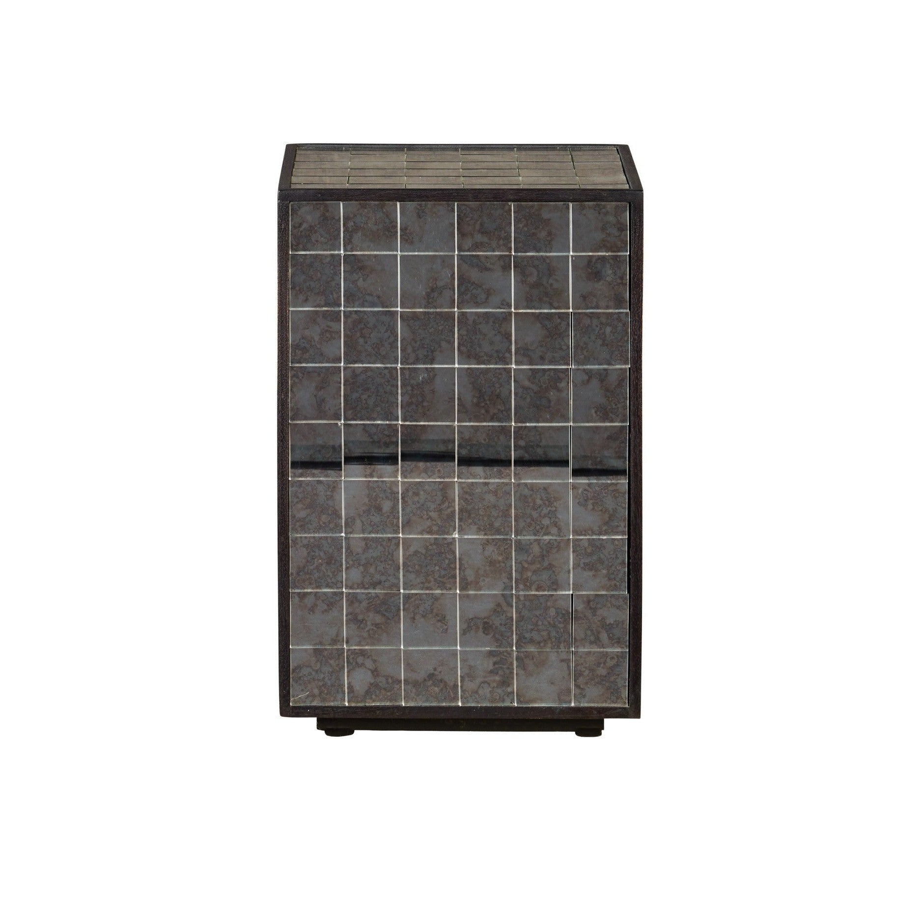 Currey and Company - 3000-0328 - Accent Table - Mosaico - Ebony / Antique Mirror