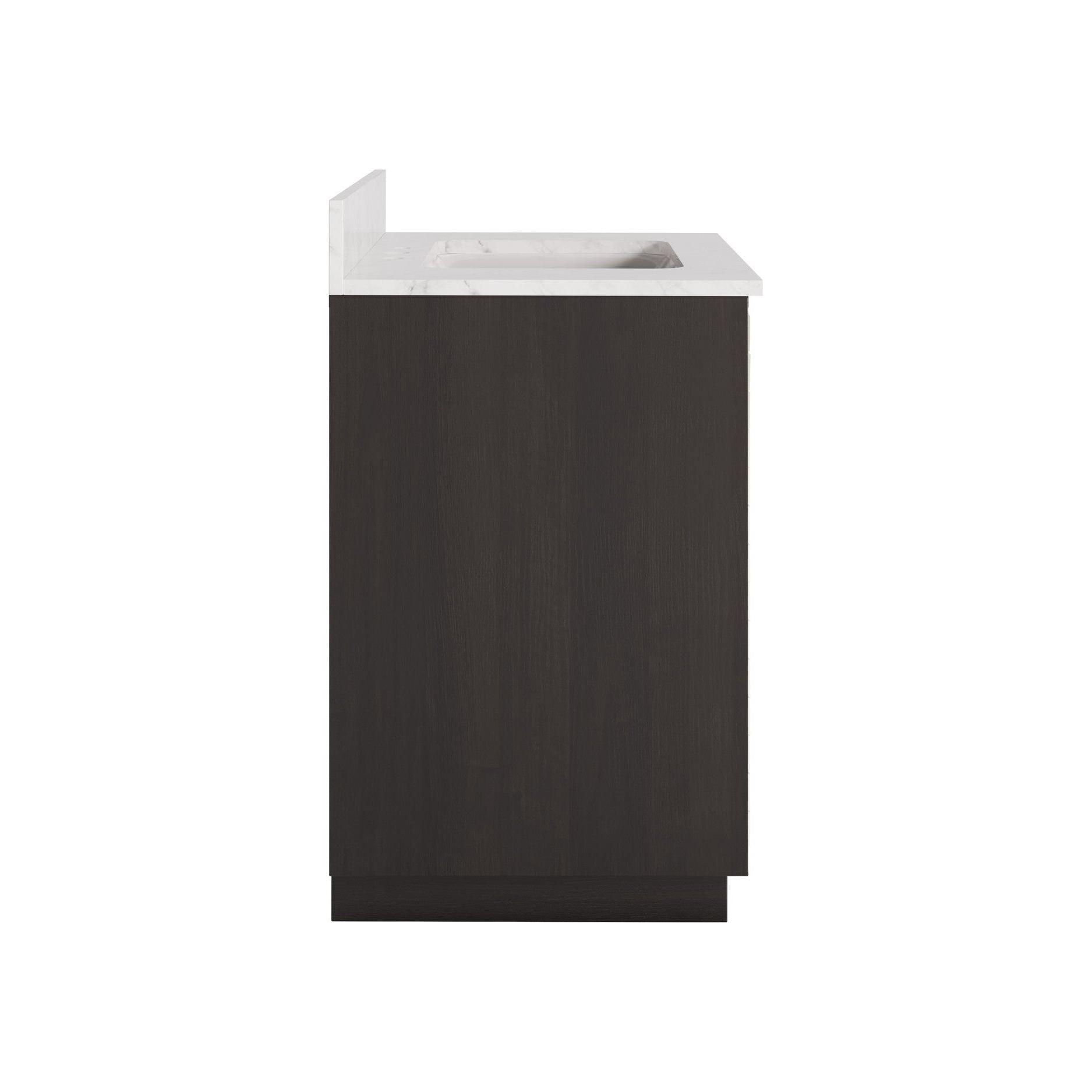 Currey and Company - 3800-0013 - 36" Vanity with Rectangular Undermount Sink - Mosaico - Ebony / Natural / White / Antique Mirror