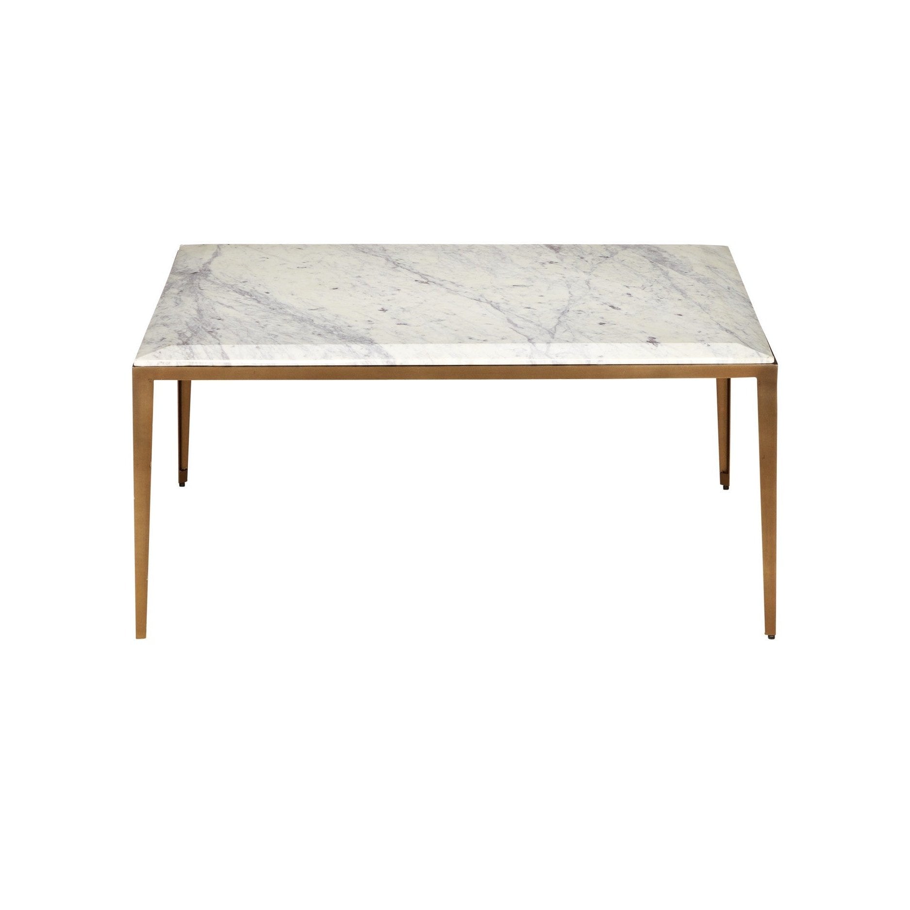 Currey and Company - 4000-0237 - Cocktail Table - Oblique - Natural / Antique Brass