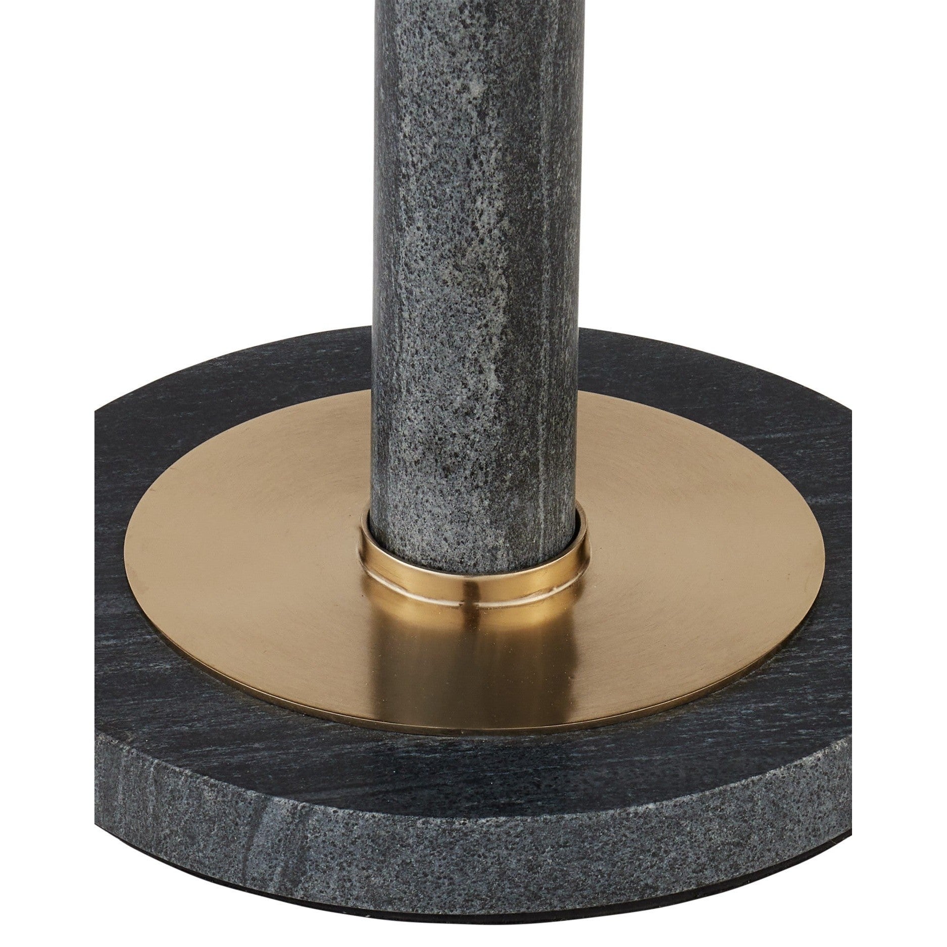 Currey and Company - 4000-0241 - Accent Table - Miles - Natural / Polished Brass