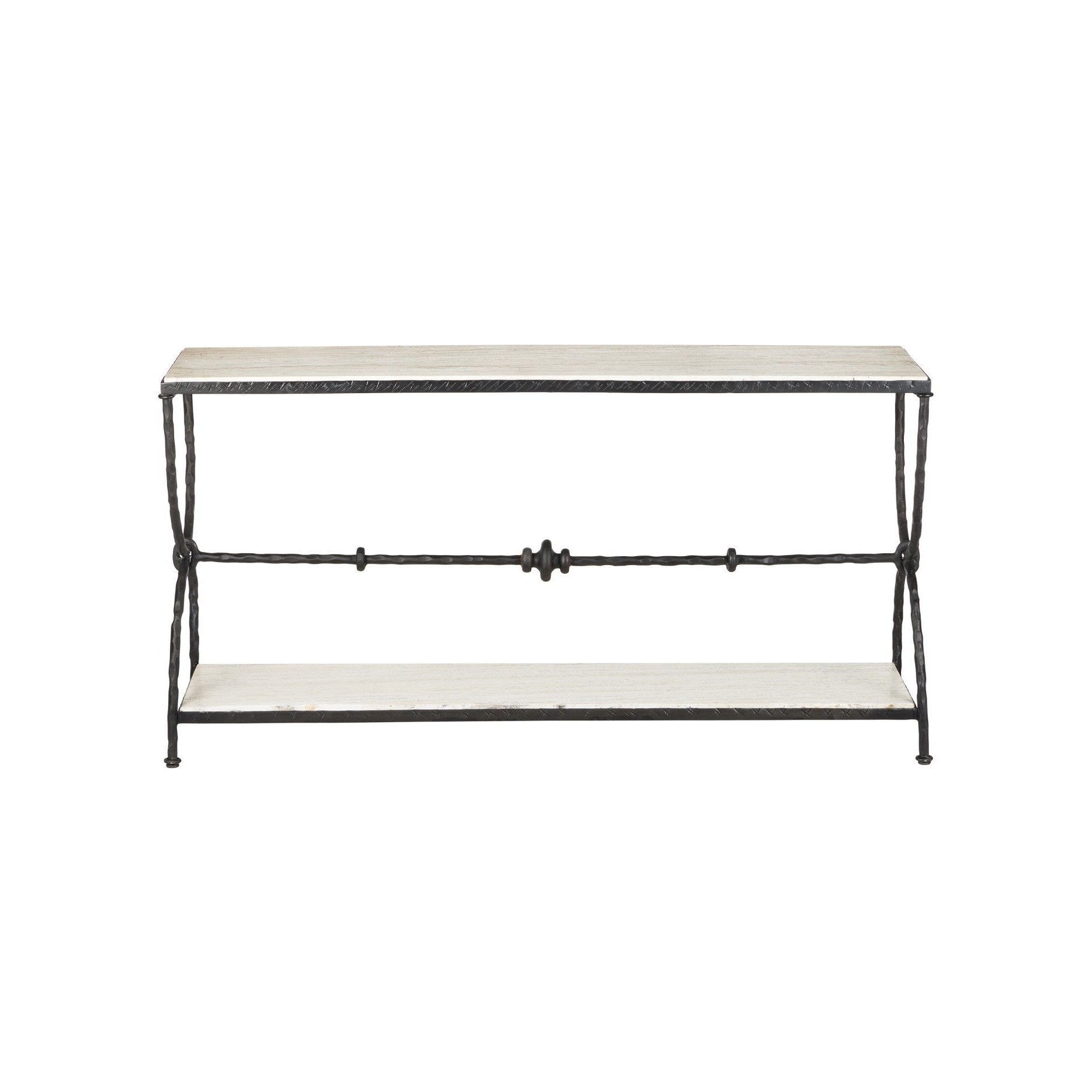 Currey and Company - 4000-0245 - Console Table - Agora - Natural / Rustic Bronze